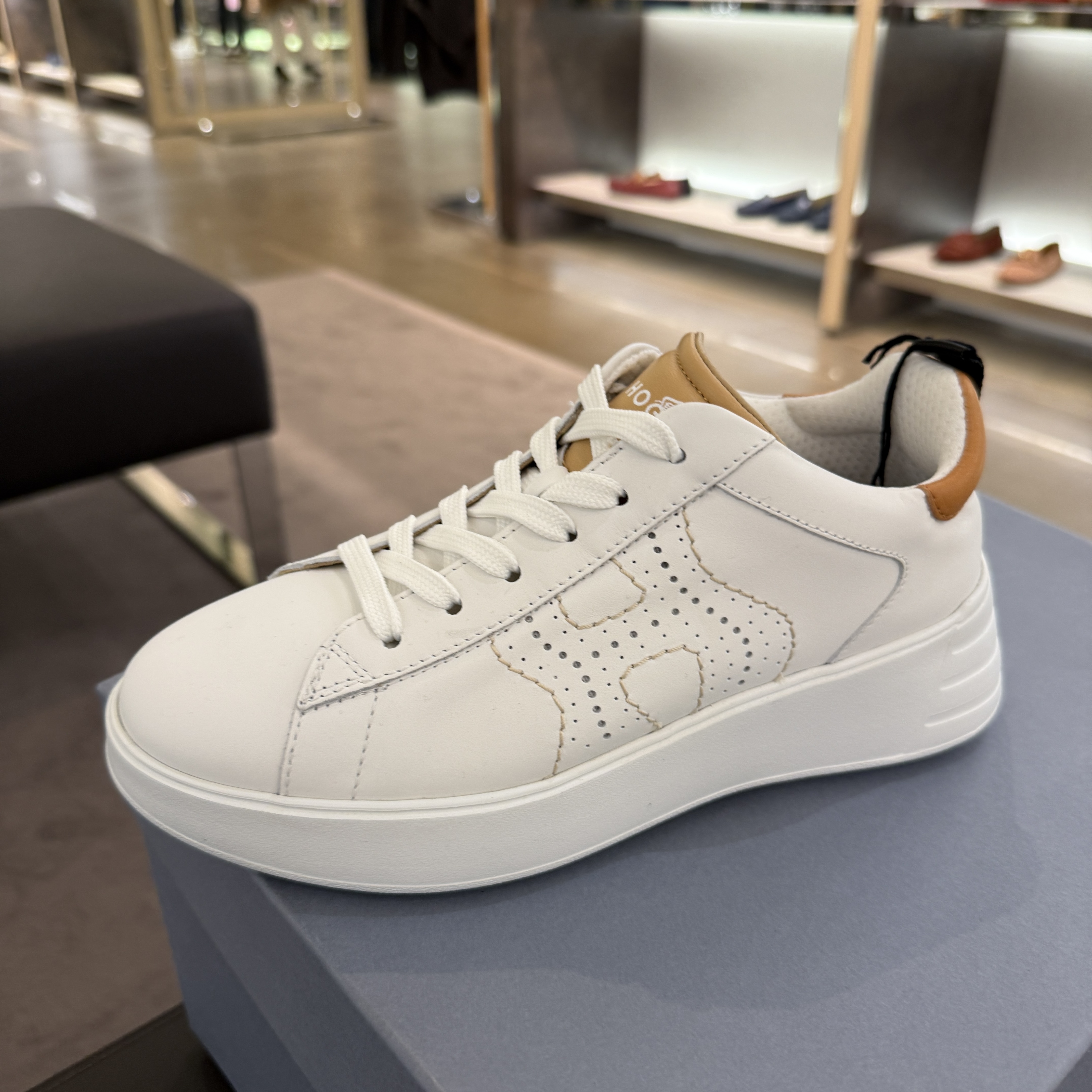 Tod’s hogan rebel H564 sneakers white brown