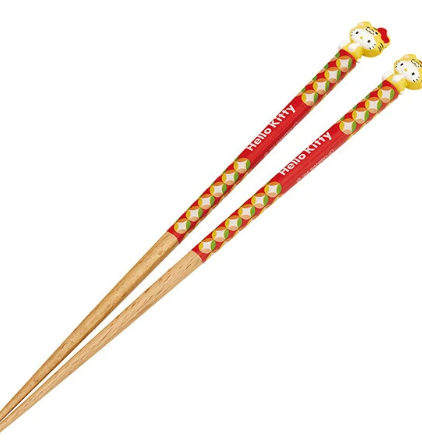 日本SANRIO 十二生肖天然木筷子 (非日本製)