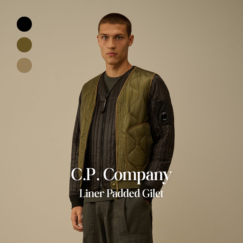 【代購】C.P. Company Liner Padded Gilet 輕量保暖背心 – 四季層次穿搭・都市實用機能