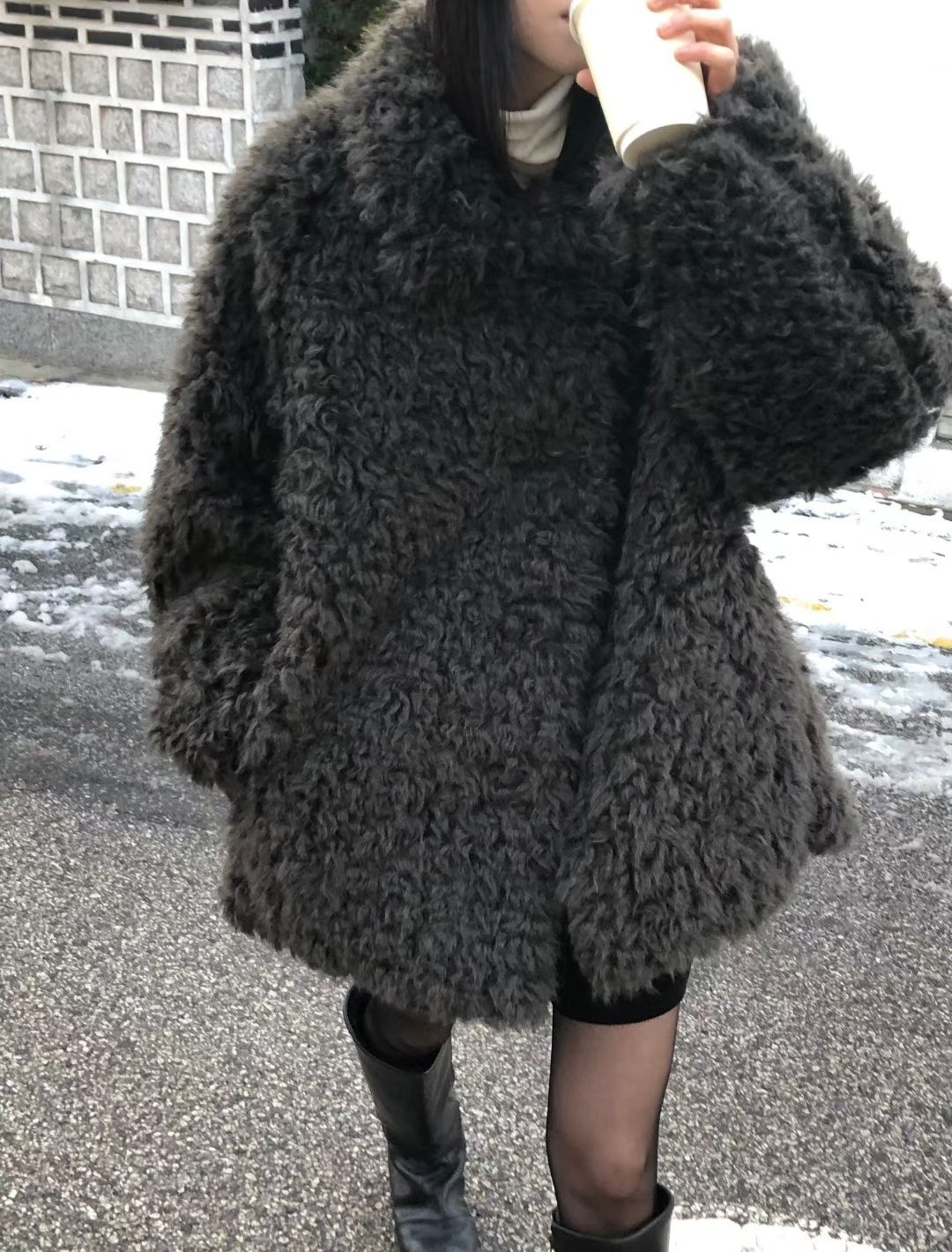 SHEARLING FUR COAT 羊毛外套