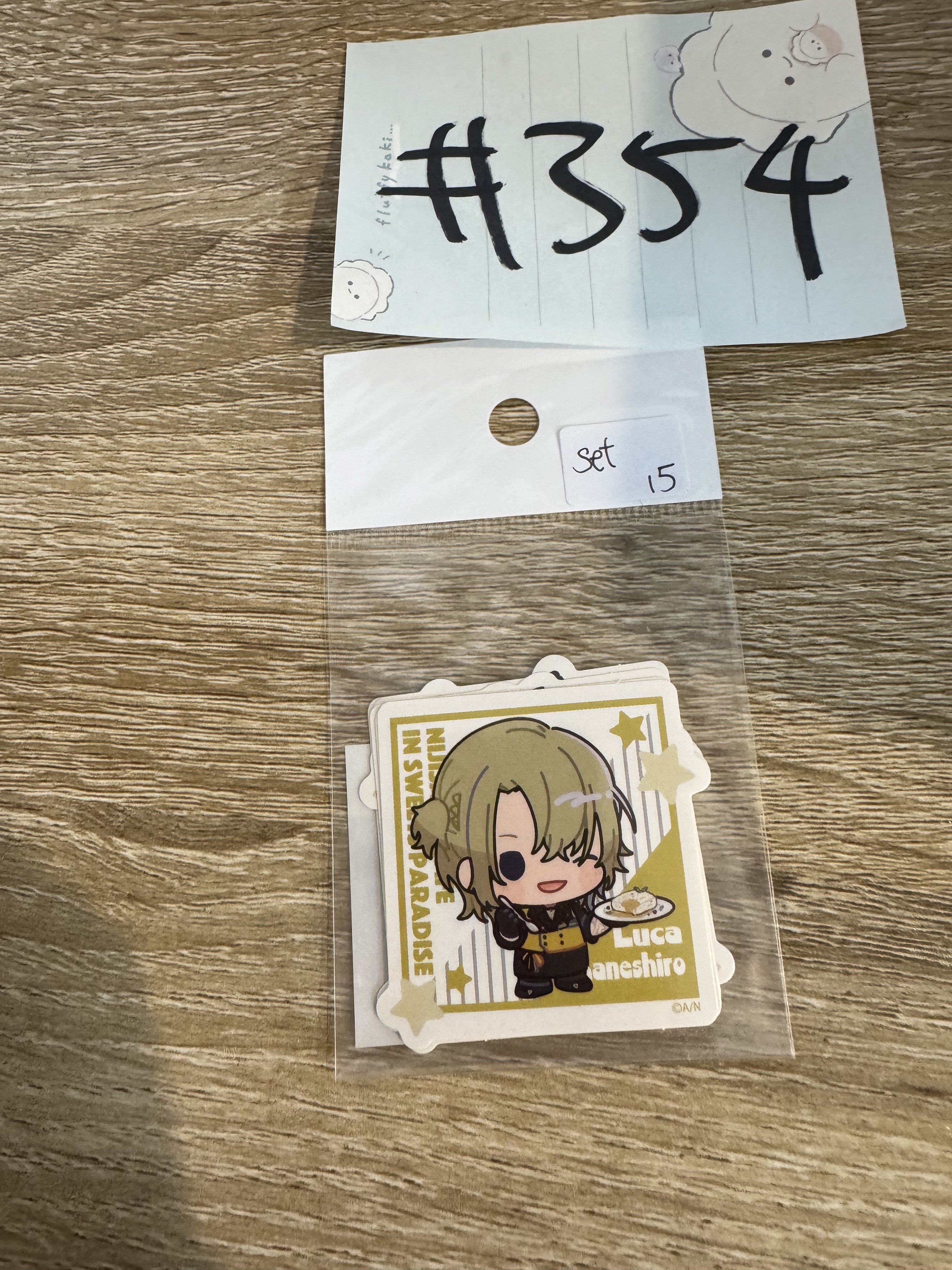 彩虹社 Luxiem 5枚 貼紙 SET#354