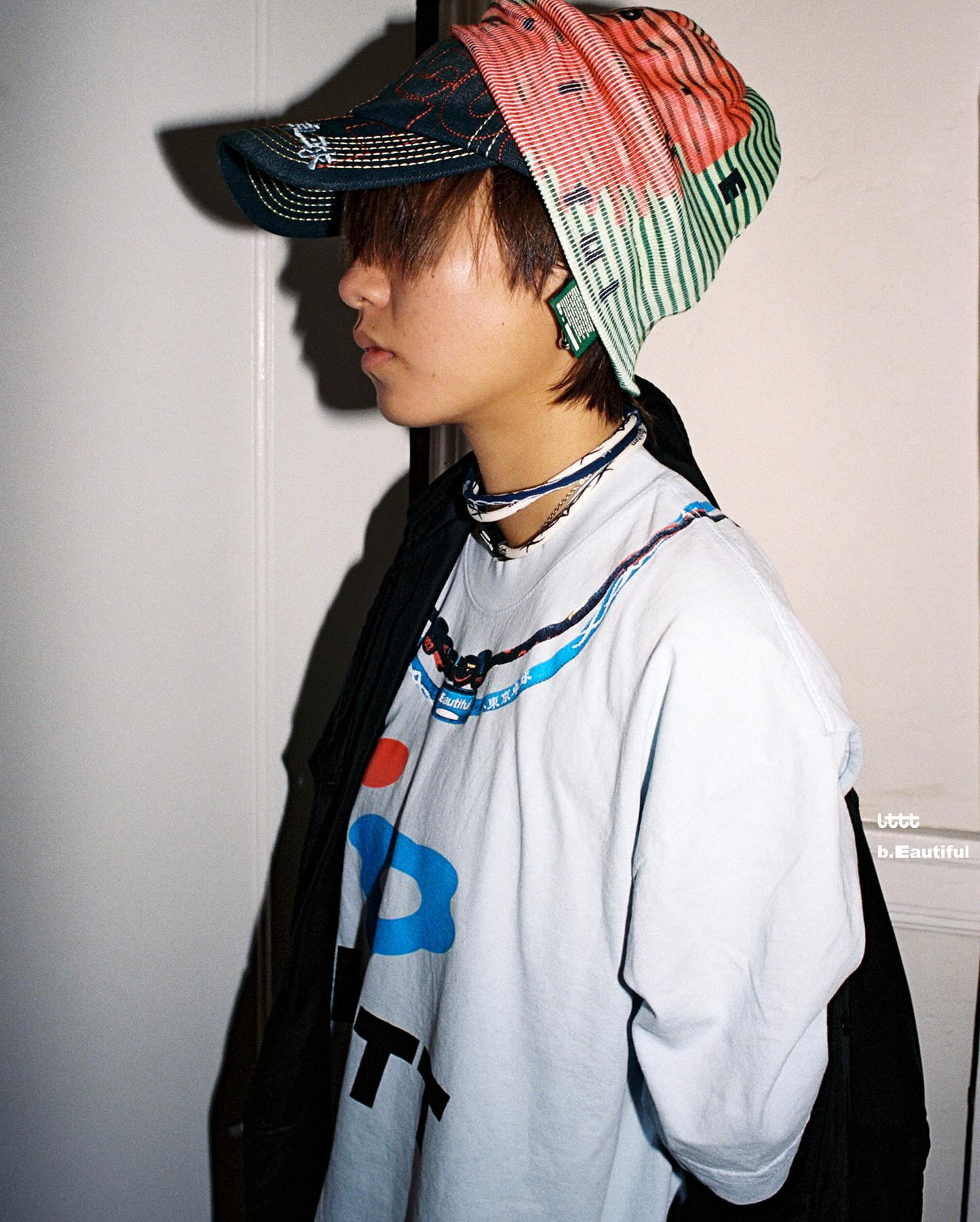 b.Eautiful x LTTT Puffy Fish Beanie (Lime / Red)