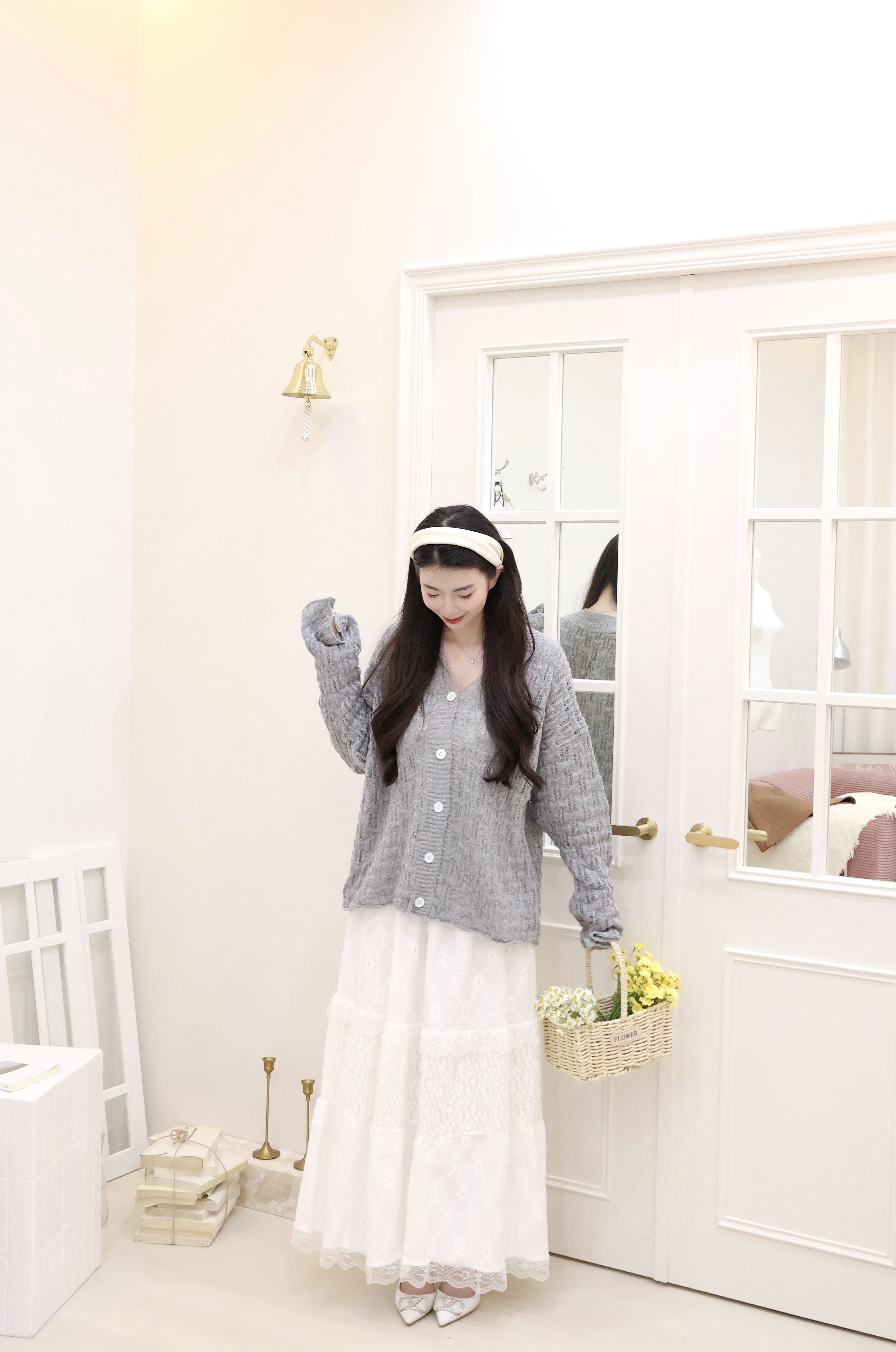 甜美開衫蕾絲蛋糕裙🍰