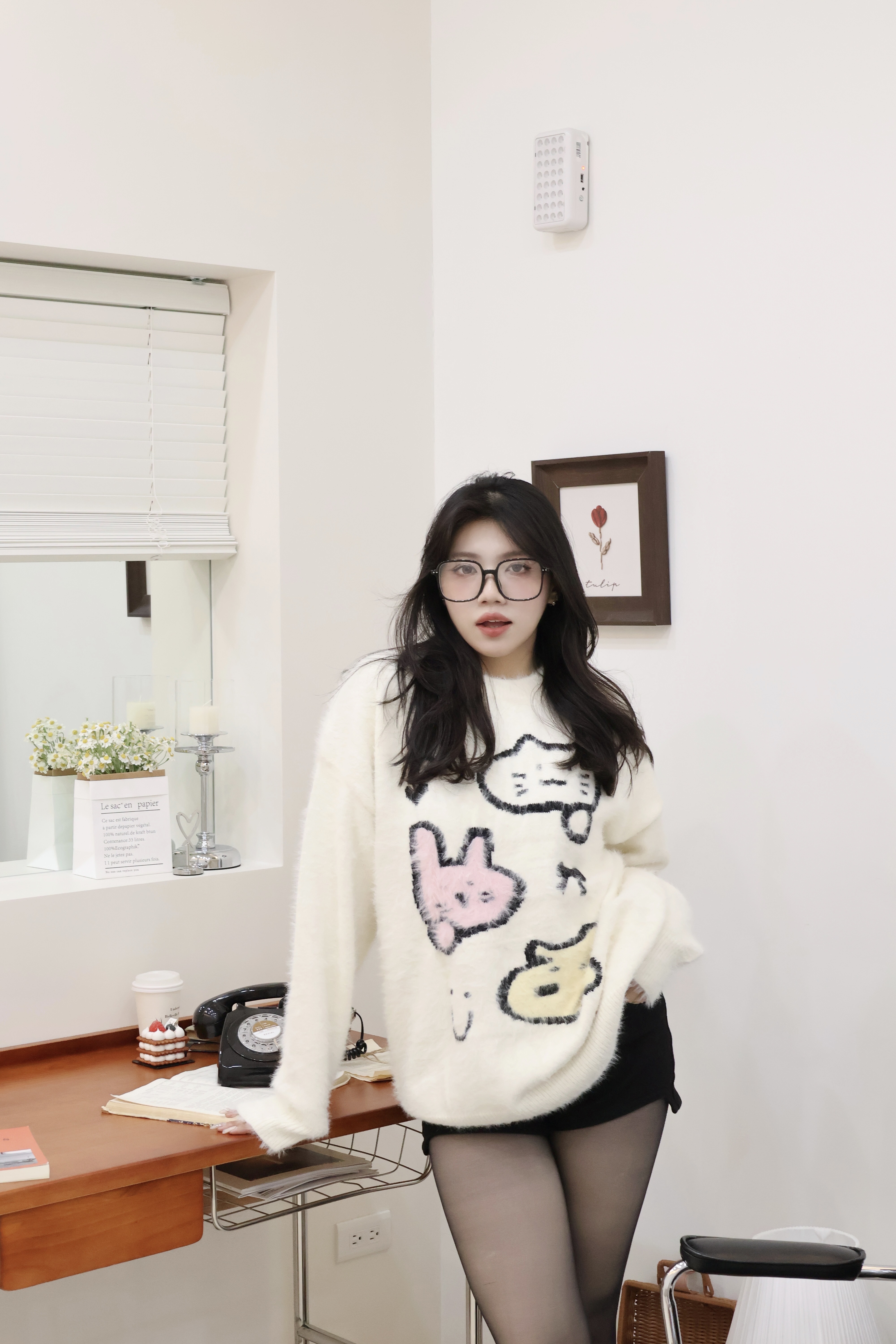 日系小動物水貂毛衣🐰