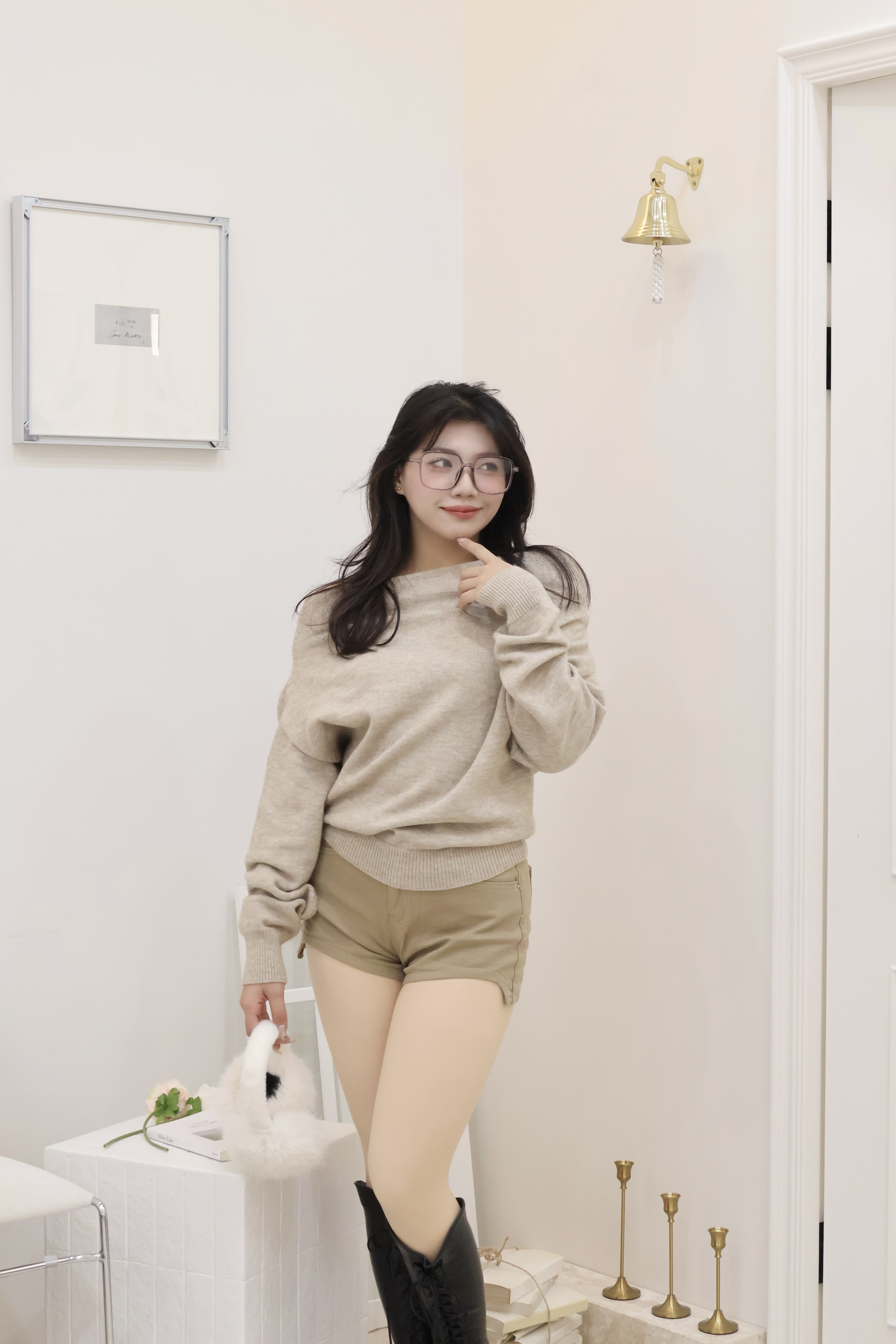 韓國氣質一字領🤎