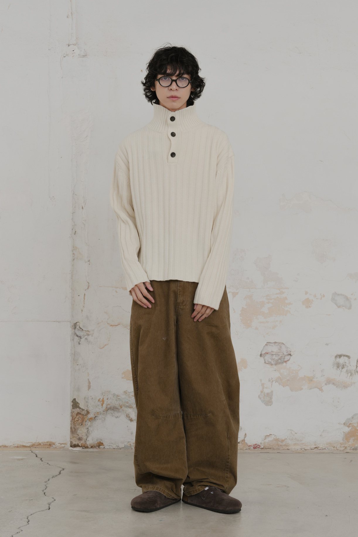Merino Button Knit #毛衣