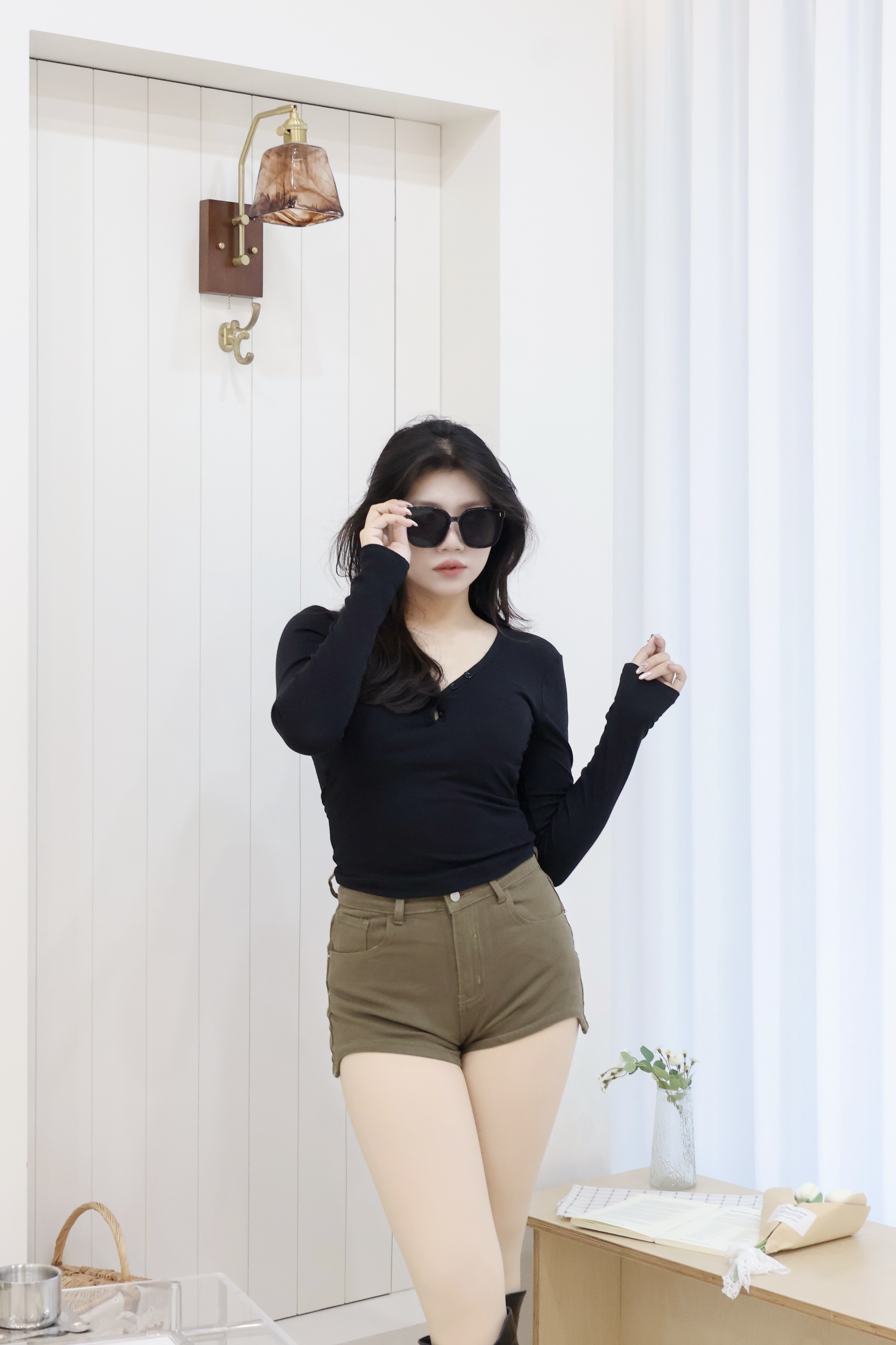 v領排釦針織衣🧁