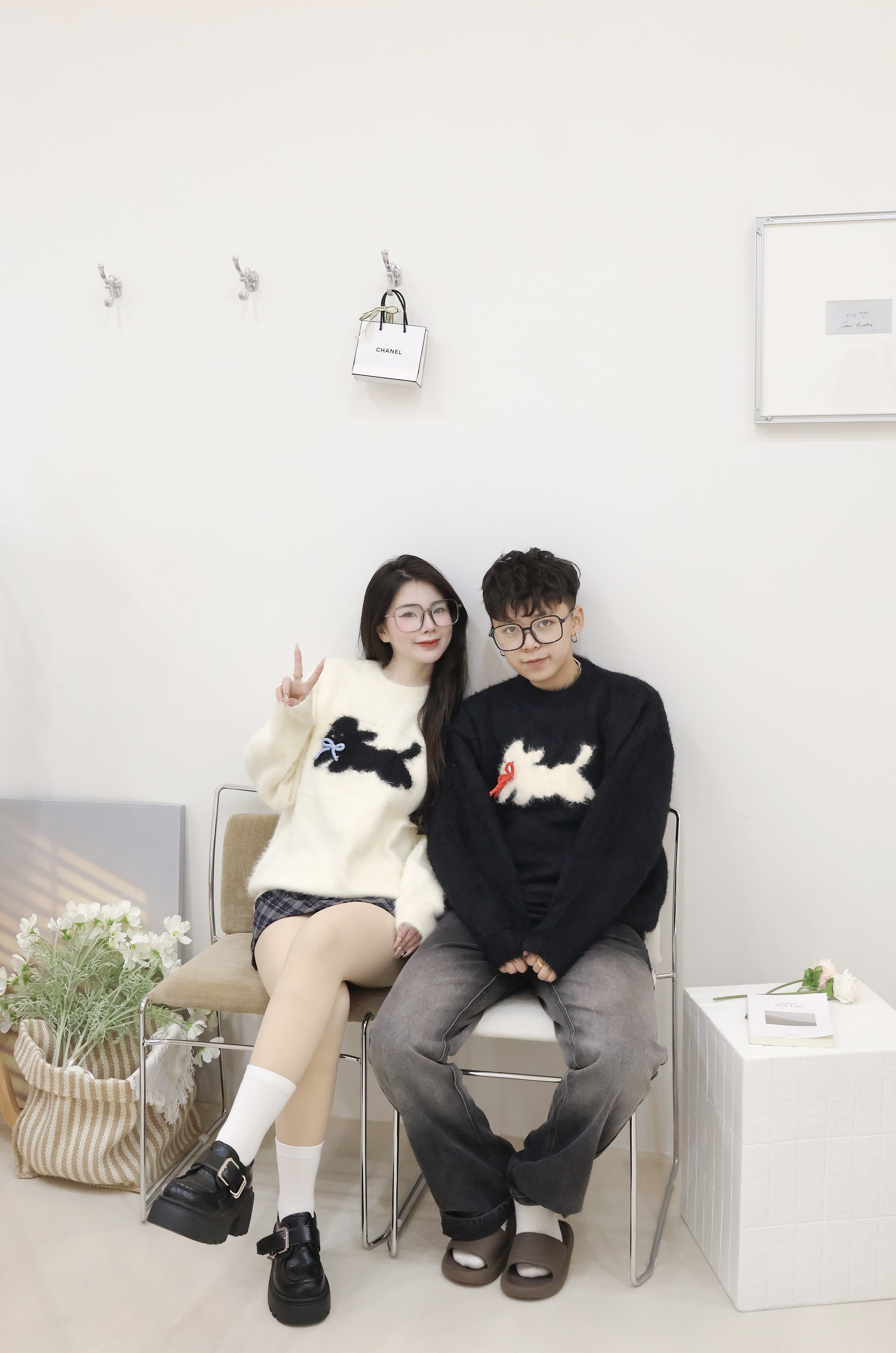 慵懶狗狗水貂毛衣🎀