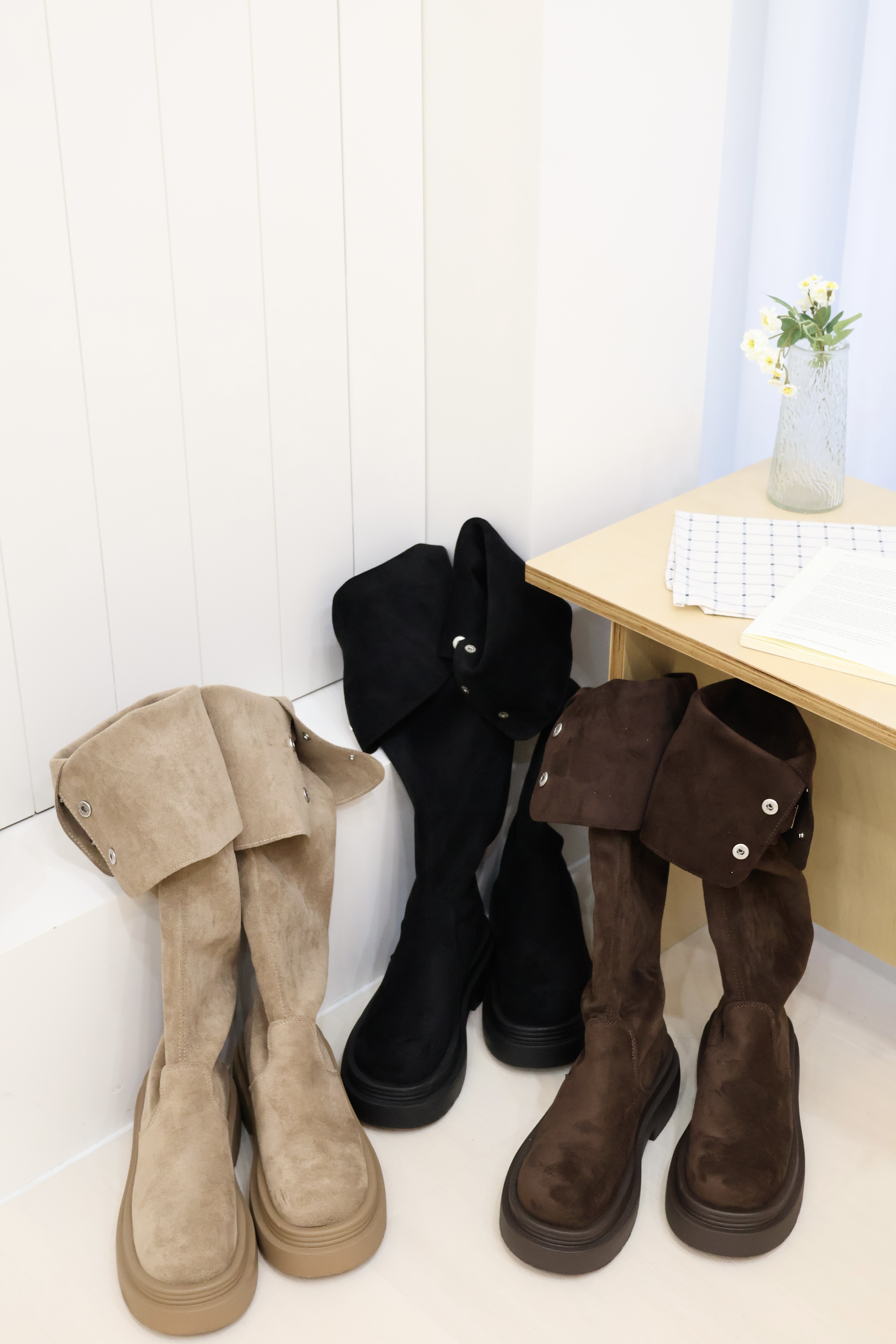 一雙底三雙🍂厚底長靴