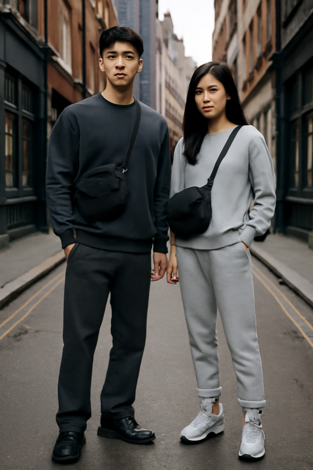 【預購】Q121002 HUNTER 黑色圓頂斜背包