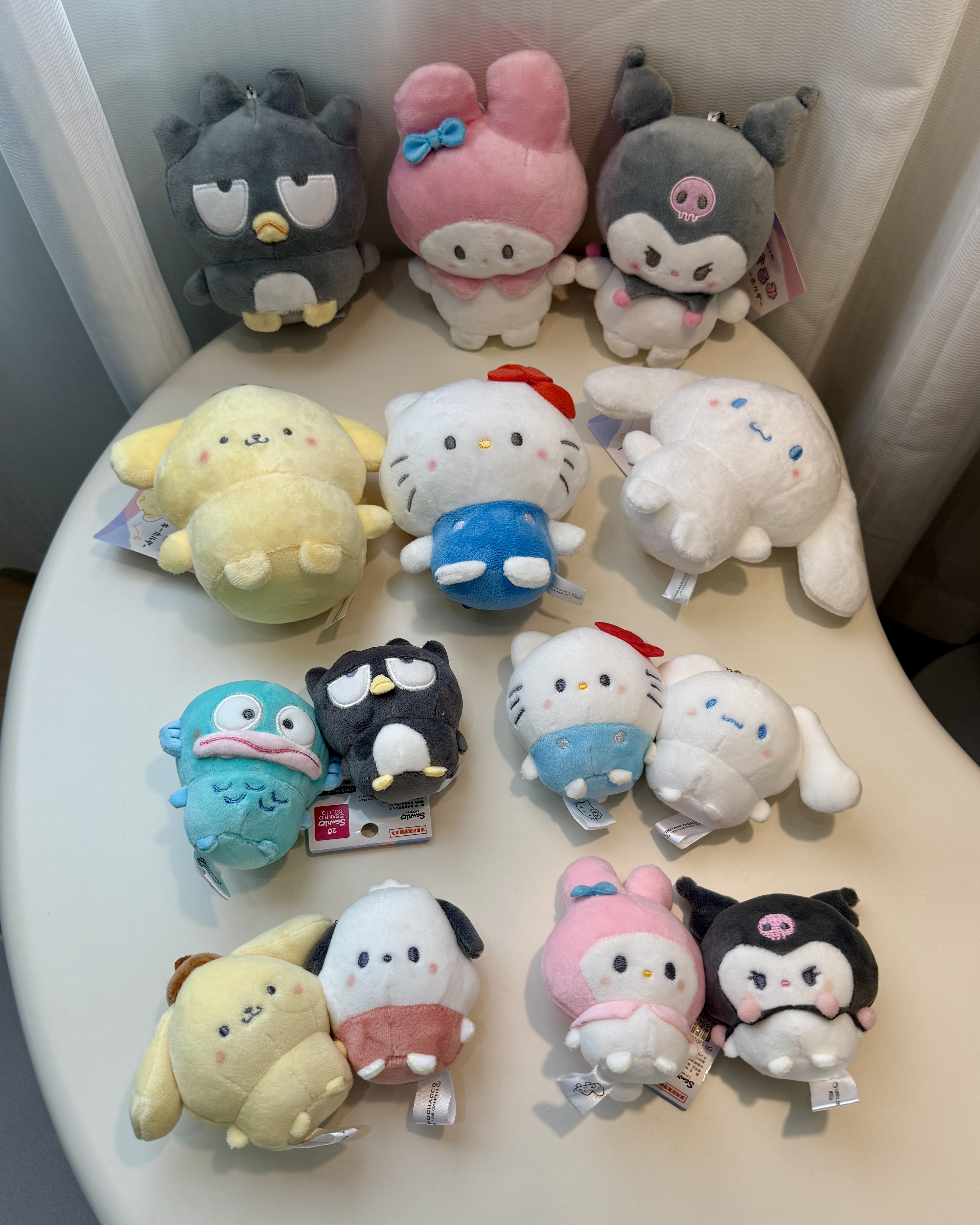 <現貨> 🇯🇵三麗鷗角色豆豆眼系列磁吸貼貼吊飾、鑰匙圈