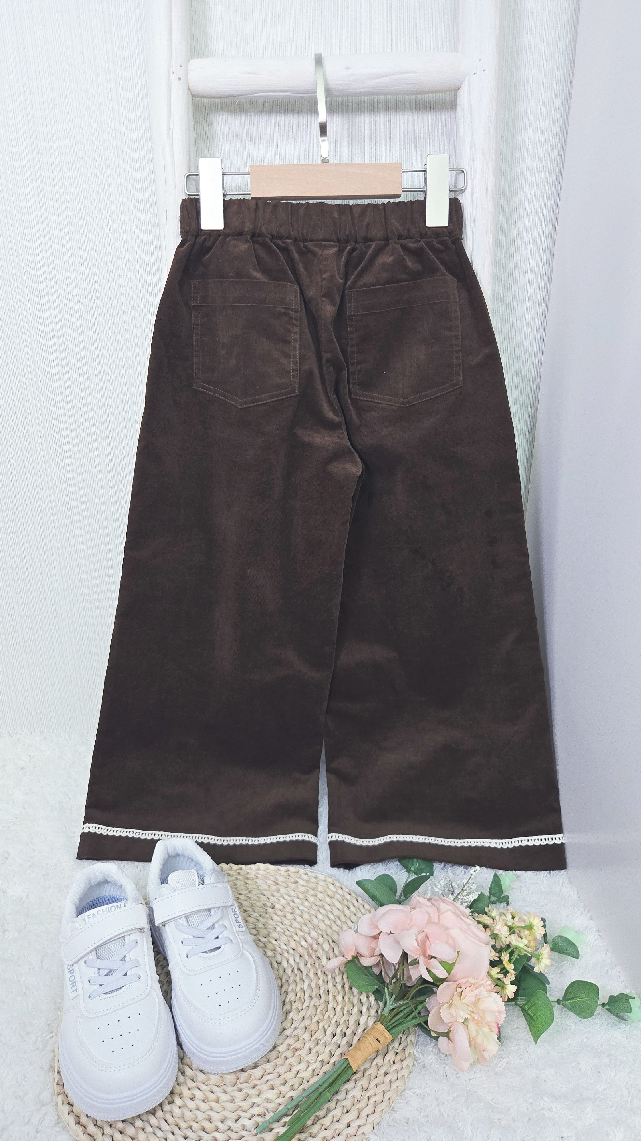 Rebecca 幼坑燈芯絨彈力長褲