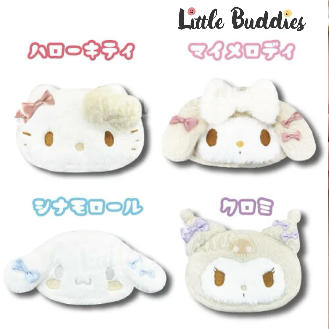 日本 Sanrio 白金造型 毛毛頭形化妝袋