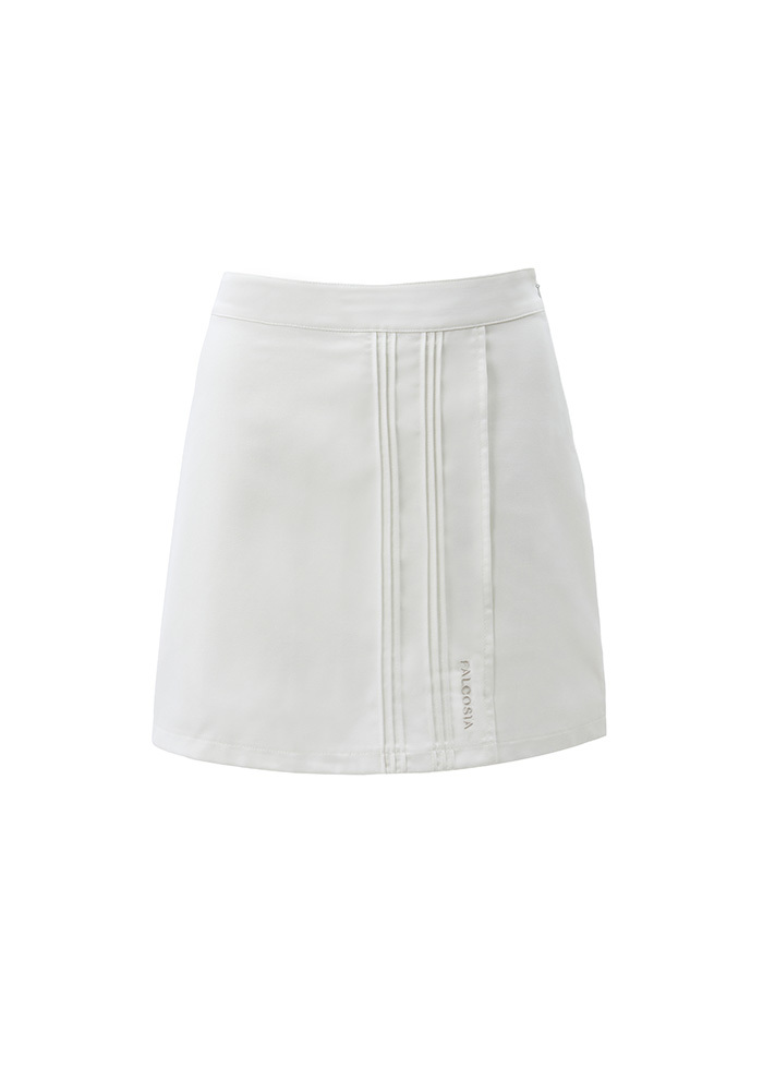 左岸貝絲短裙-月華白