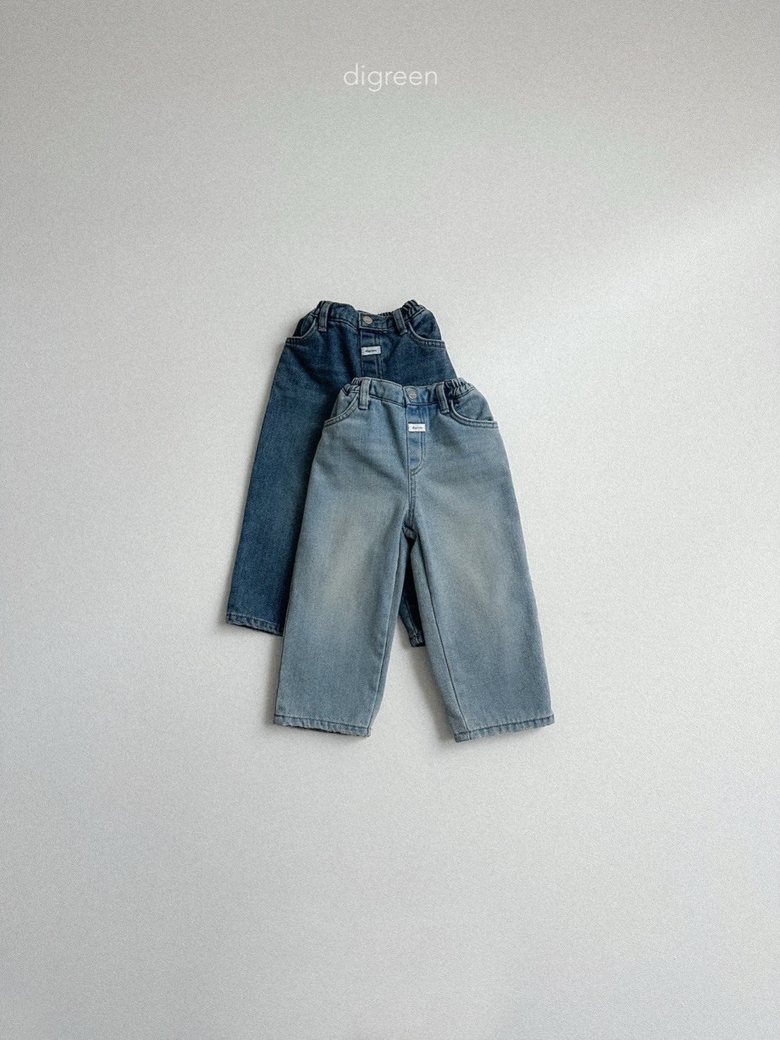 率性小標丹寧褲