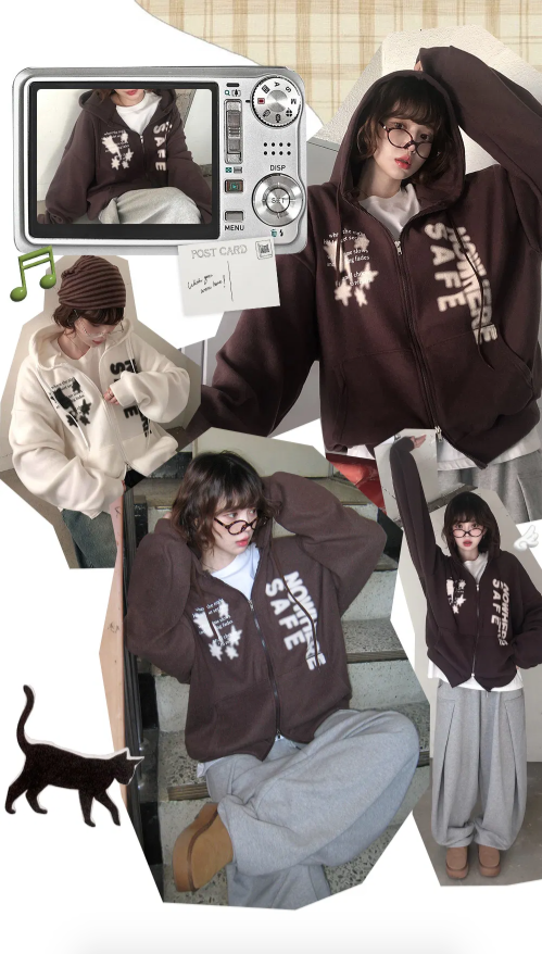 秋冬預訂｜Hawk Overfit 抓絨TWOWAY ZIPUP HOODIE