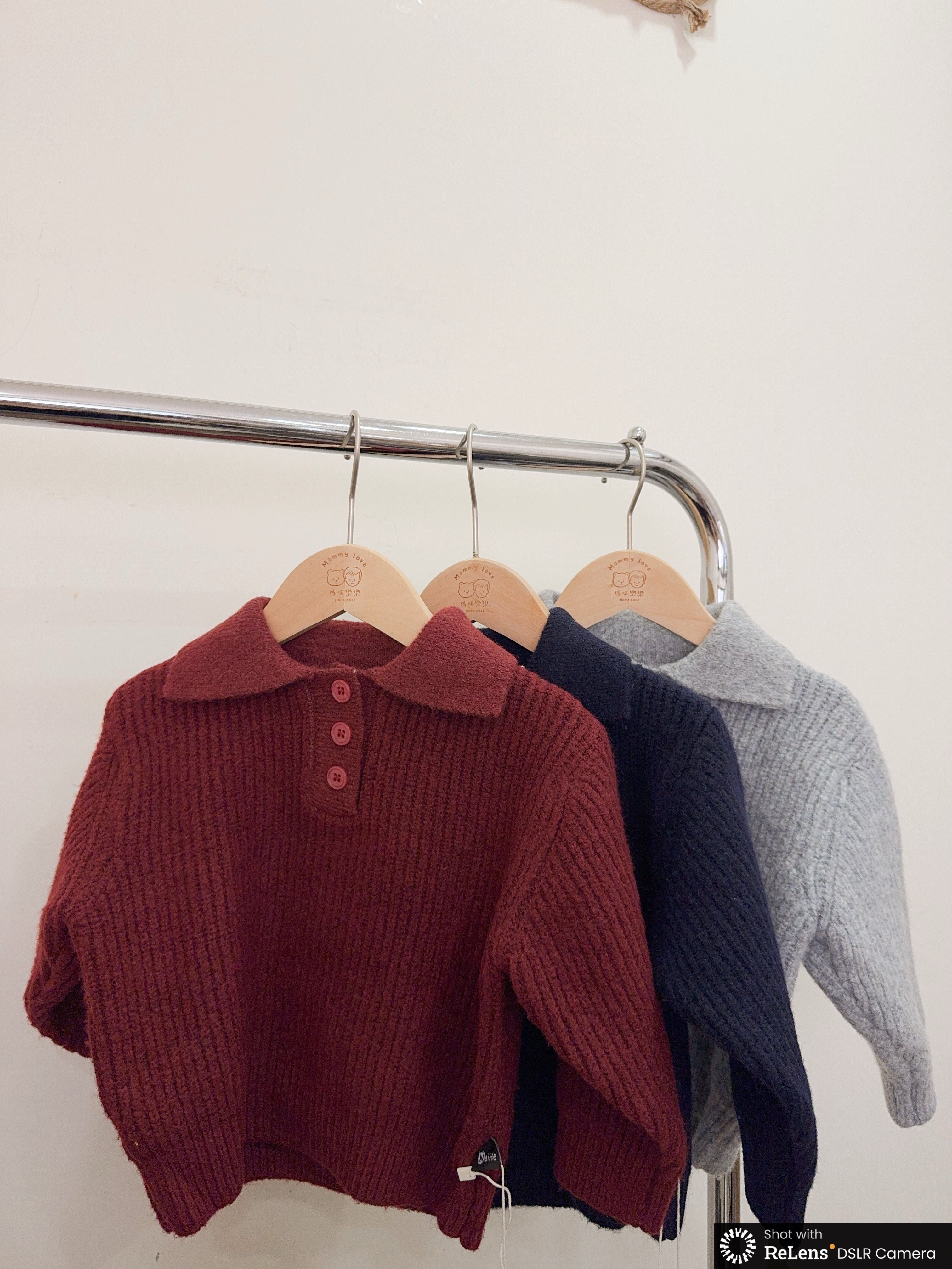 NH6801領子寬鬆針織毛衣