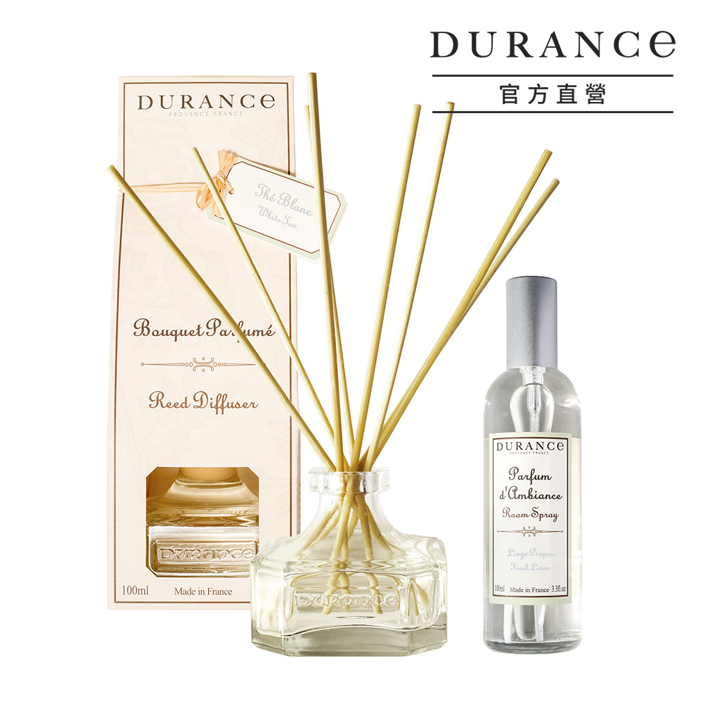 DURANCE 朵昂思 新氣象・空氣煥新組(薰衣草擴香*1清新亞麻香氛噴霧*1)