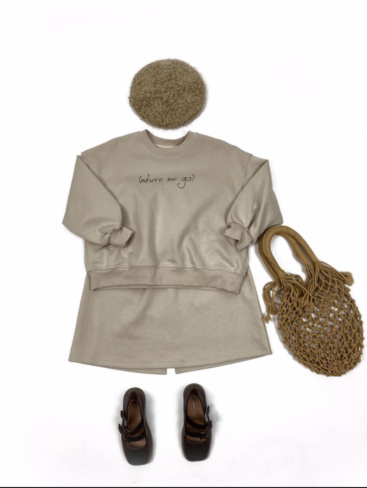 A03803後開衩柔軟半裙