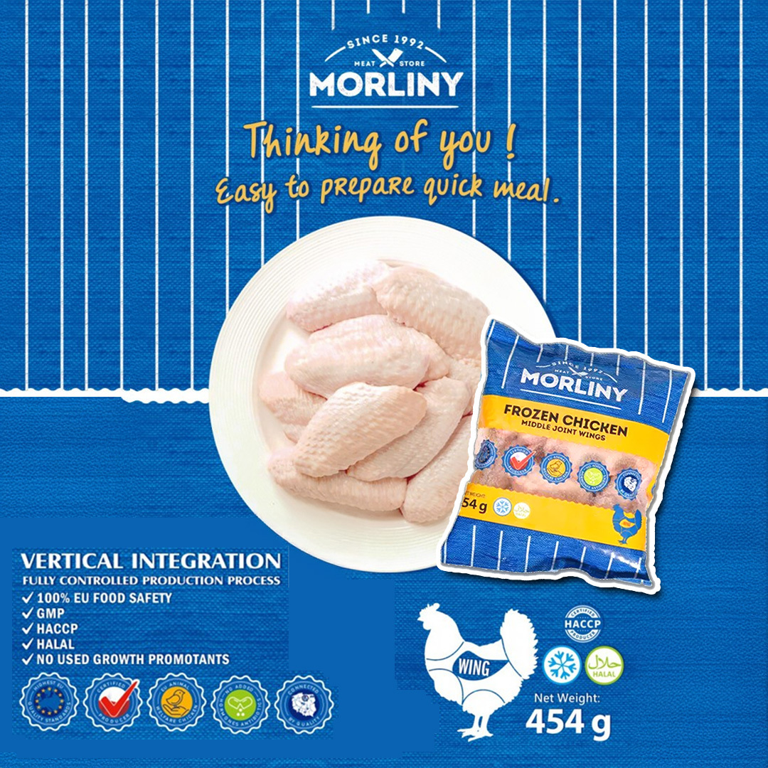 Morliny波蘭雞中翼 454g 雞翼 無激素雞翼
