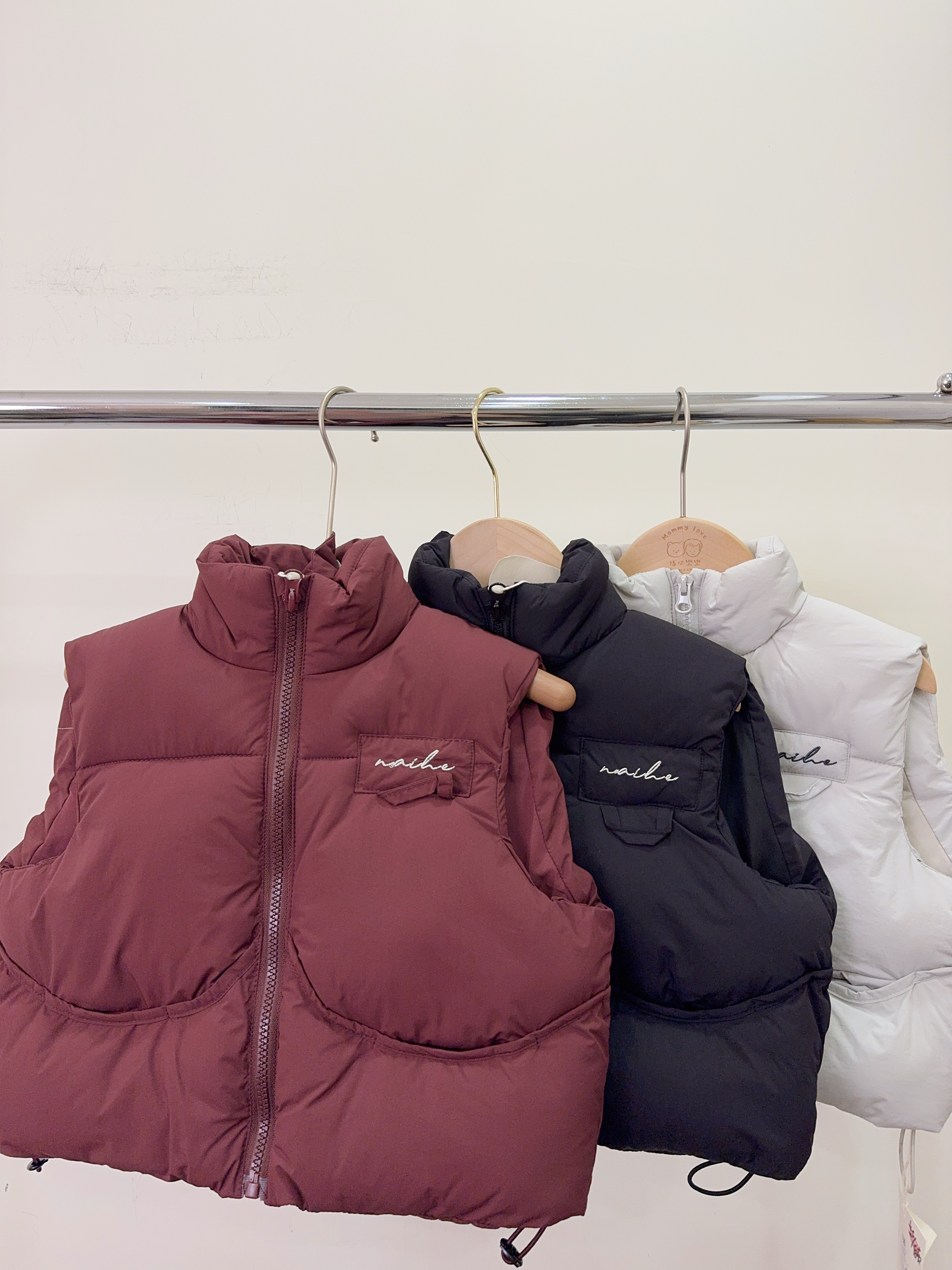 NH6768刺繡立領防風背心