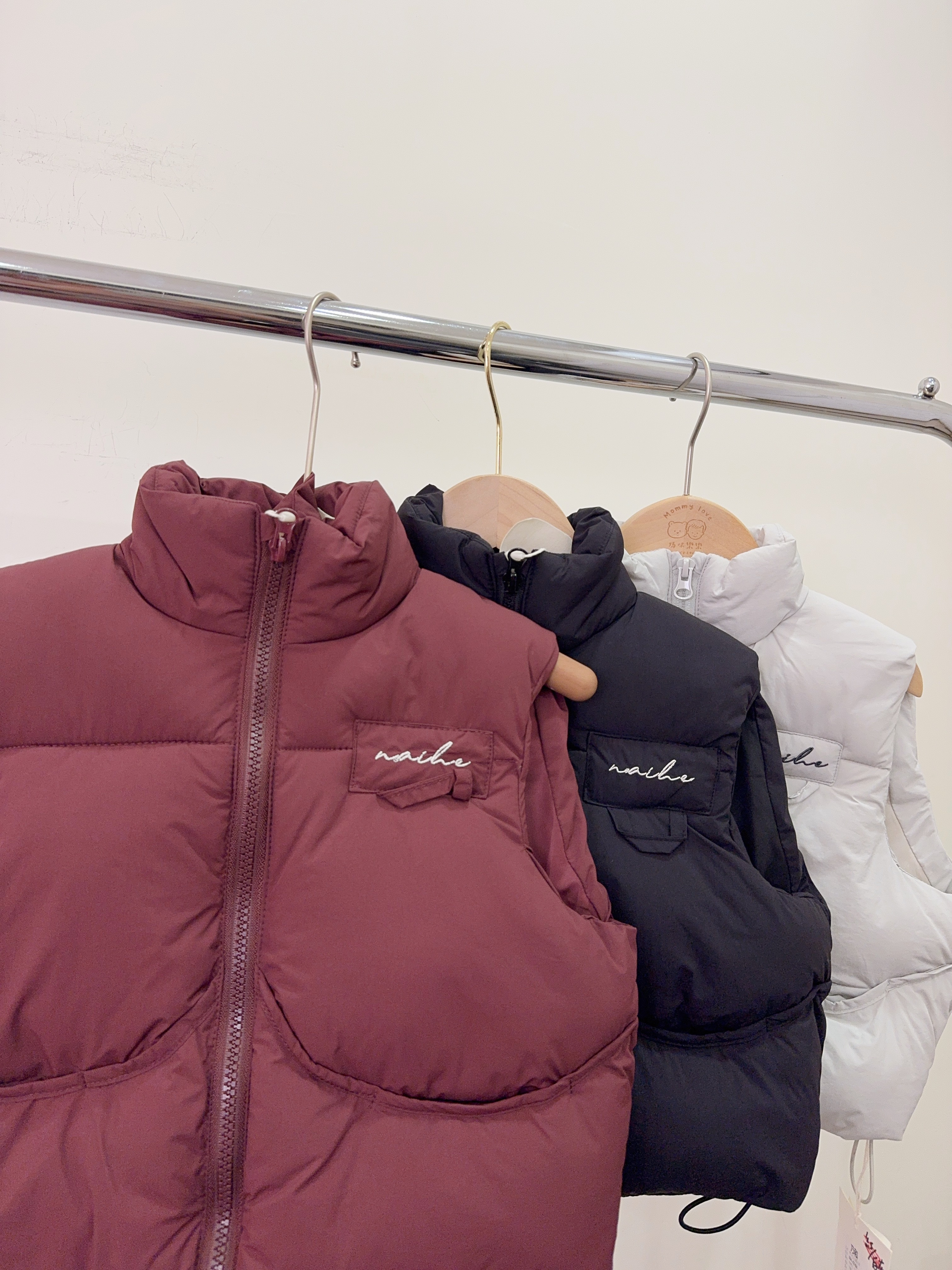 NH6768刺繡立領防風背心