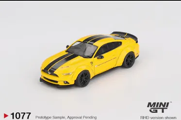 1:64 1077 LB-WORKS FORD MUSTANG Triple Yellow RHD