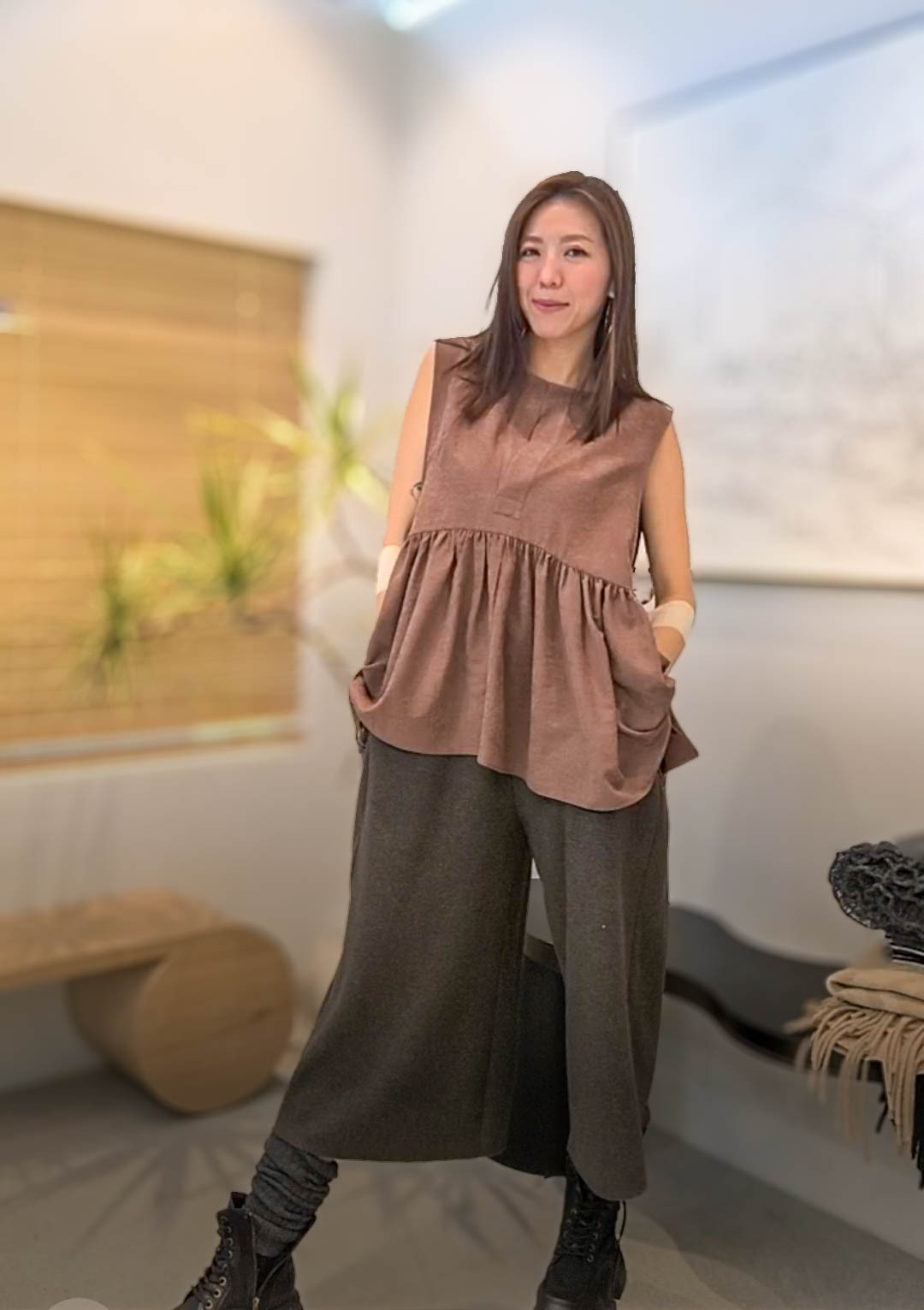 🎈K8240  ▶️ 7分長褲 👉W:64-106cm H:116cm L:85cm