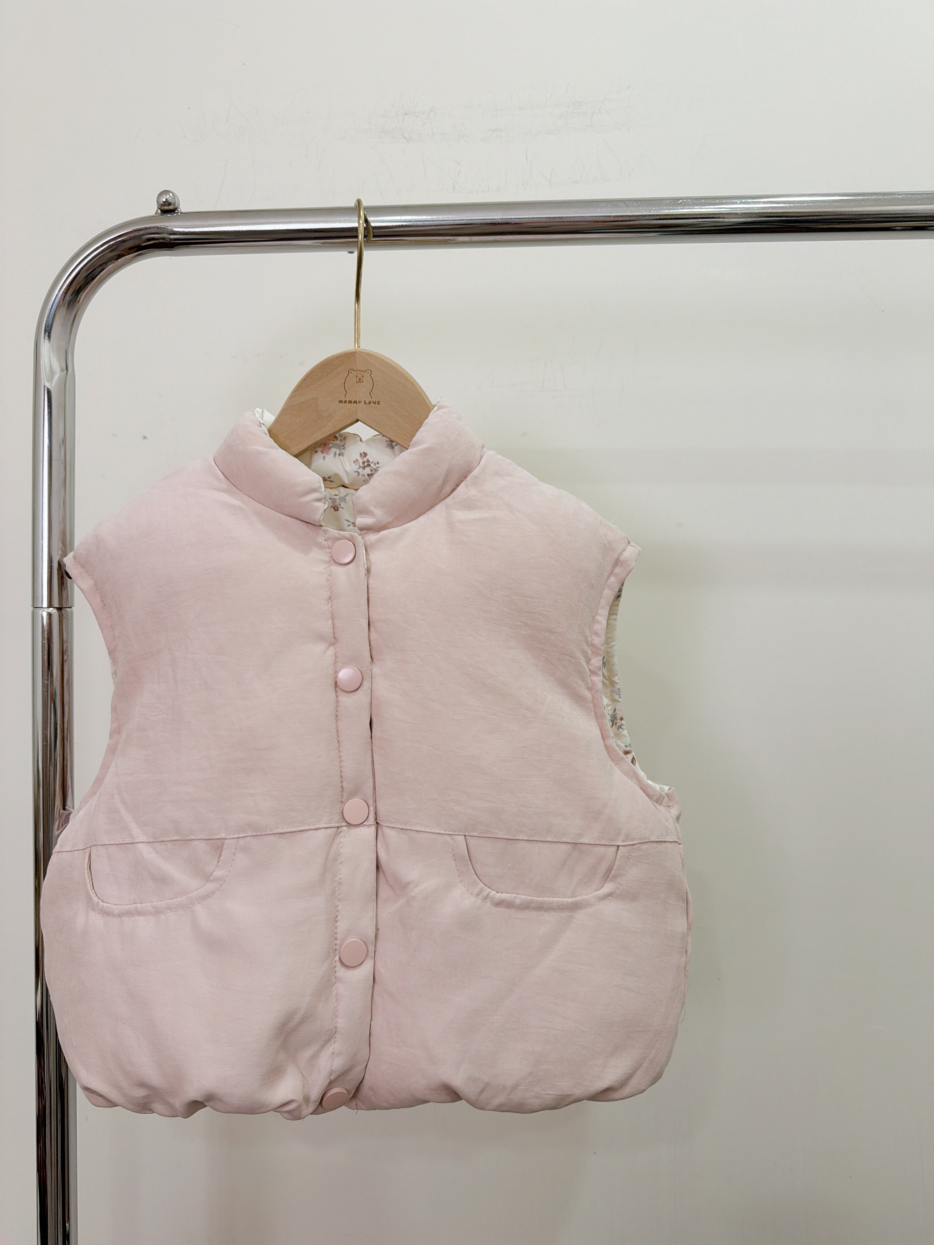 D0133雙面穿花花雲朵背心