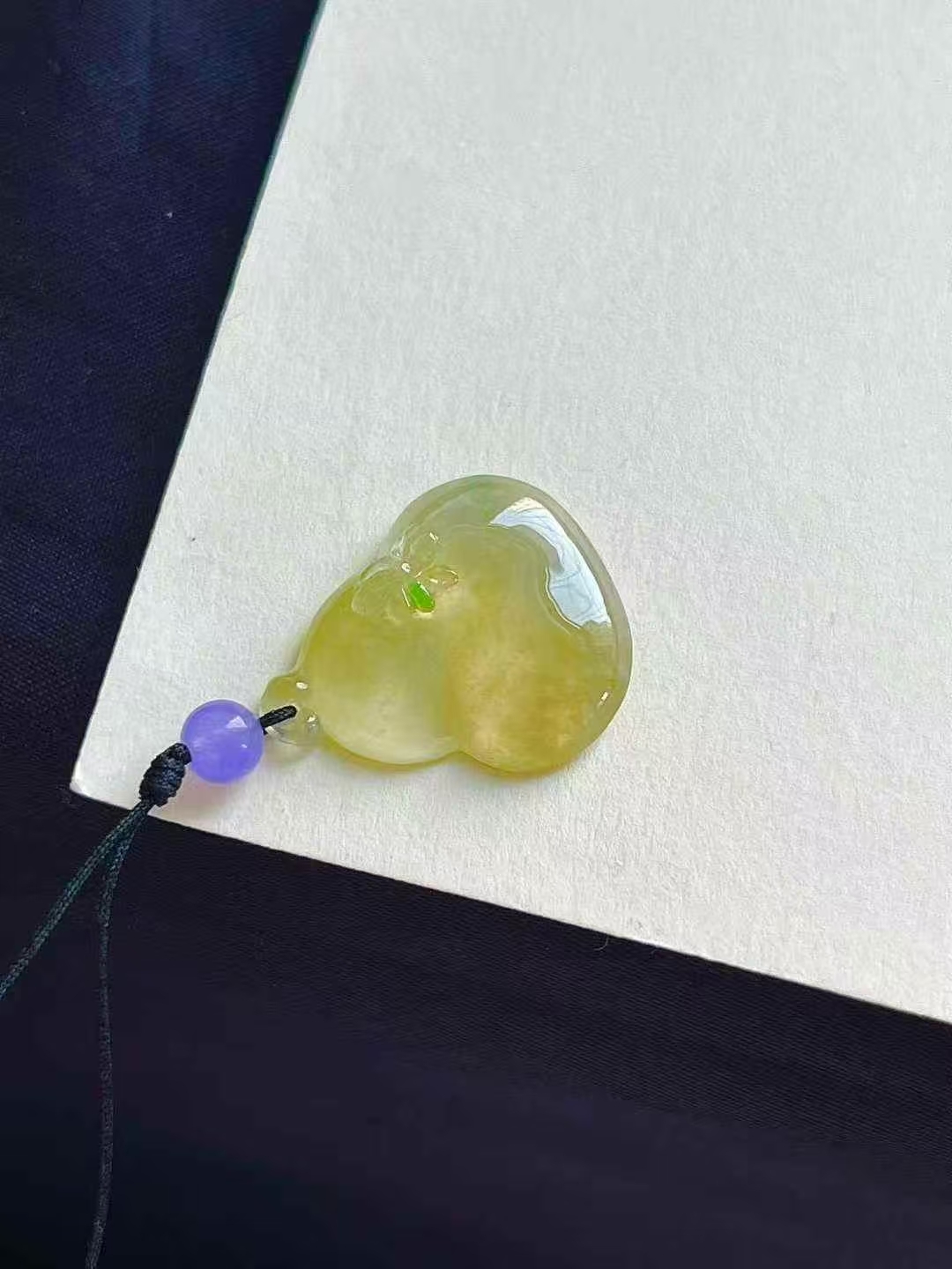 127358 翡翠黃翡葫蘆