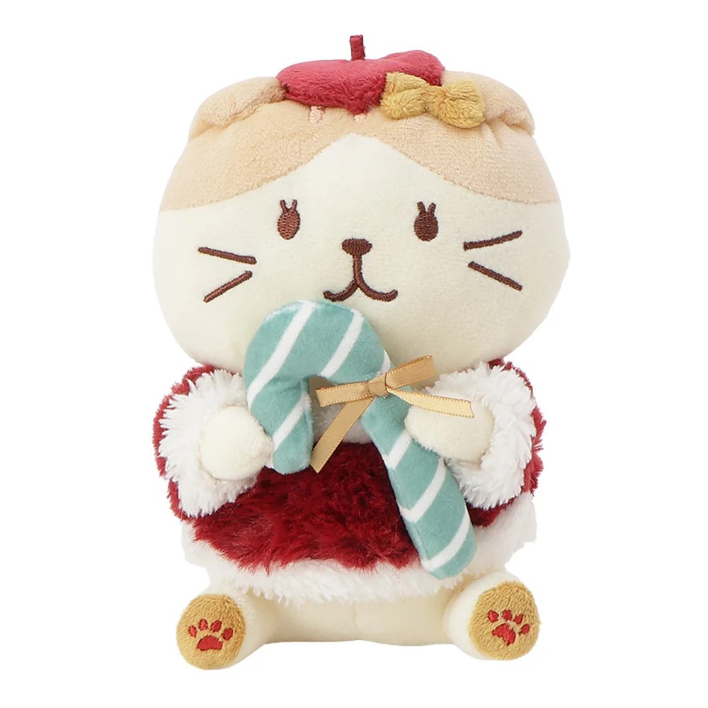 Fuku Fuku Nyanko Christmas Sitting Doll 20cm - Sukoa
