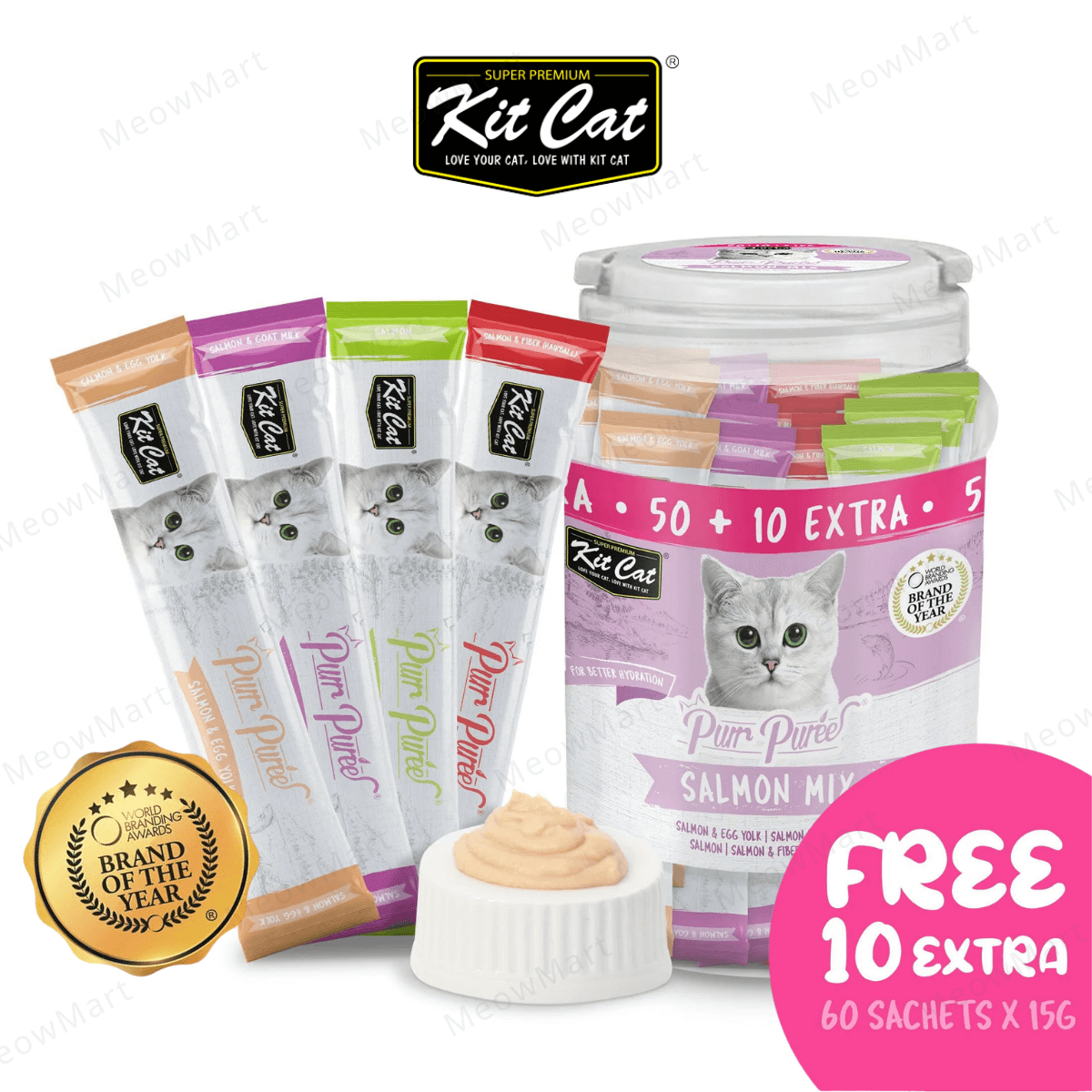 Kit Cat 養生肉醬 (三文魚混合口味) 15g x 60 *珍寶裝*