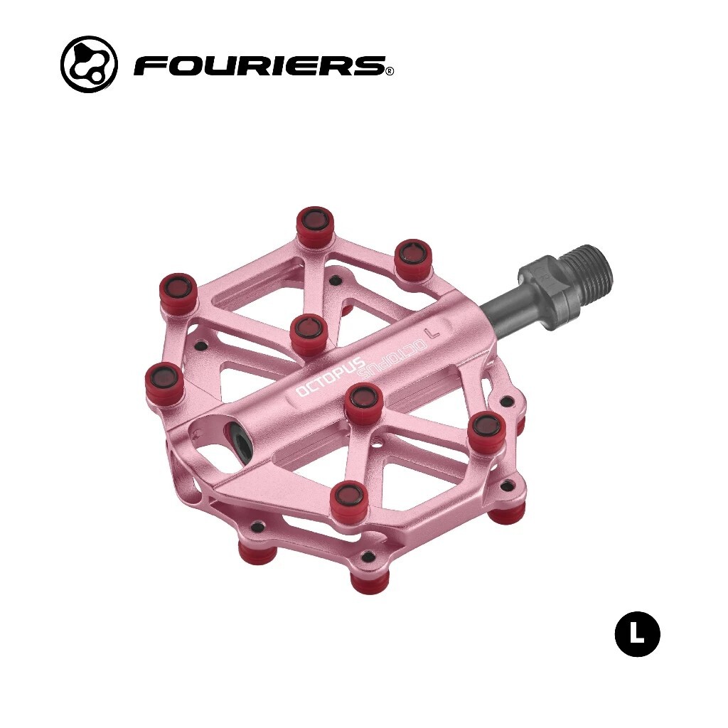 富律業 FOURIERS  單車寬版踏板 自行車加大踏板 防滑不傷腳軟釘系列專利 PT-OCT (章魚)