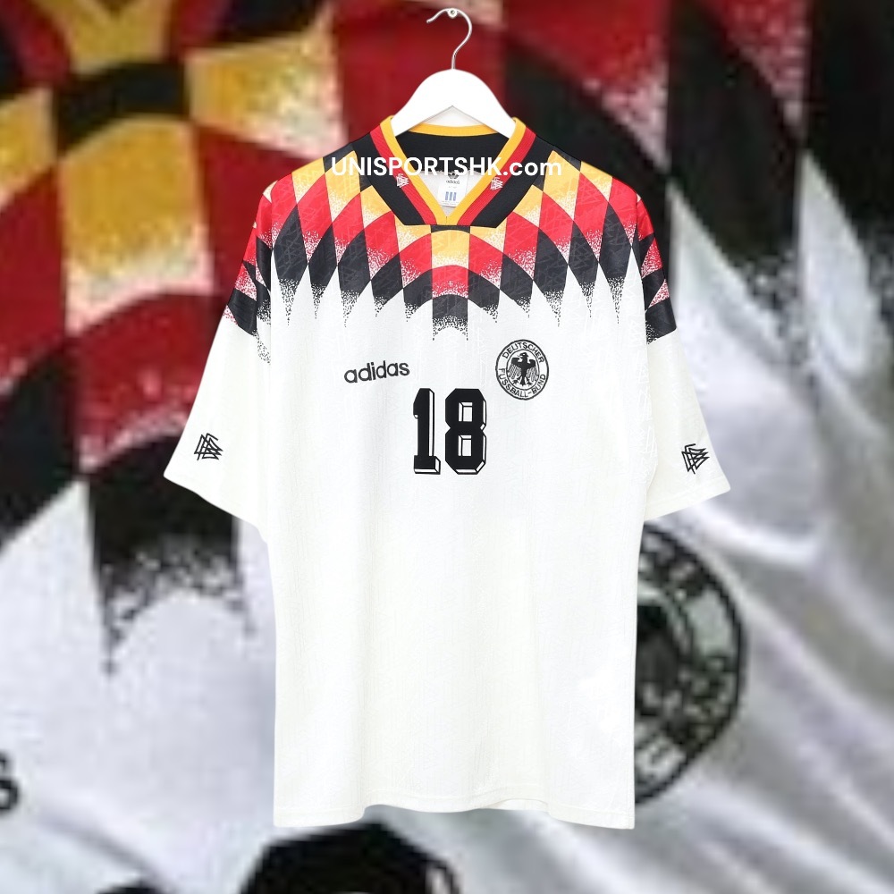 1994 Germany Retro Home Shirt with Nameset