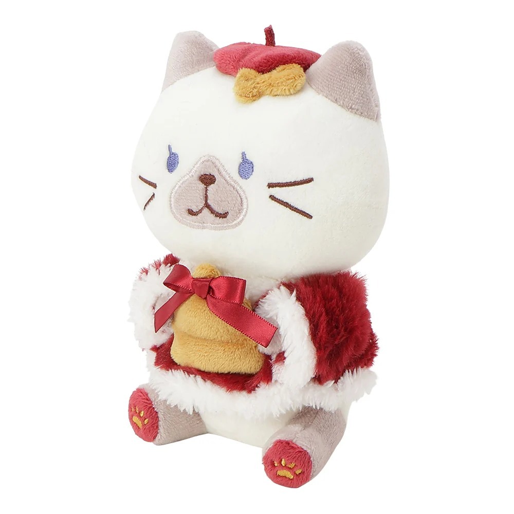 Fuku Fuku Nyanko Christmas Sitting Doll 20cm - SciaScia