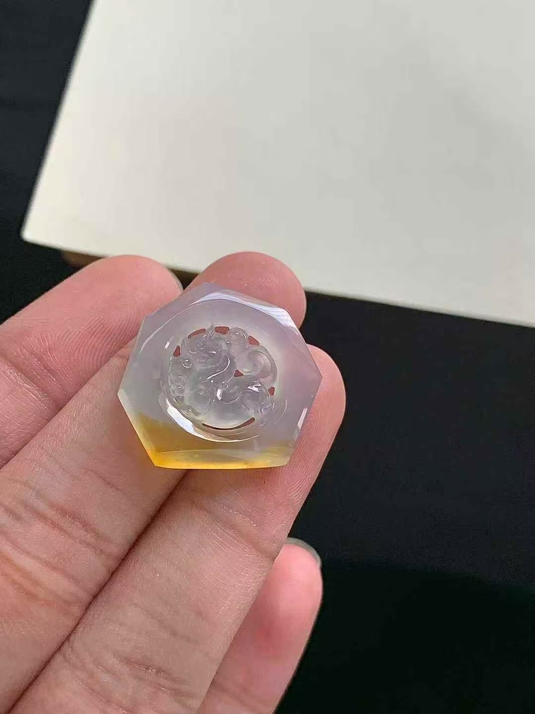 翡翠黃翡麒麟圈,天然翡翠A玉, 緬甸玉, Jade, Jadeite