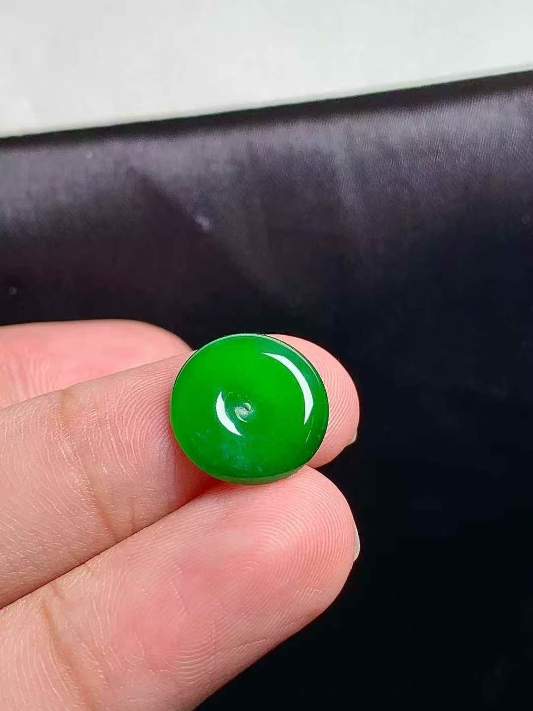 127364 翡翠平安扣 (12.7mm直徑)