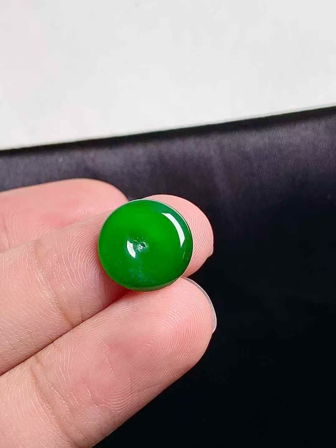 翡翠平安扣 (12.7mm直徑),天然翡翠A玉, 緬甸玉, Jade, Jadeite