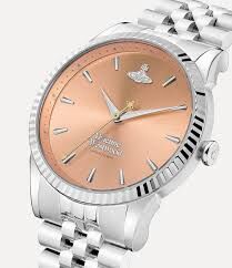 VV240PHSL Vivienne Westwood 38mm 桃色拉絲錶面 不鏽鋼 女裝 手錶 (香港行貨)