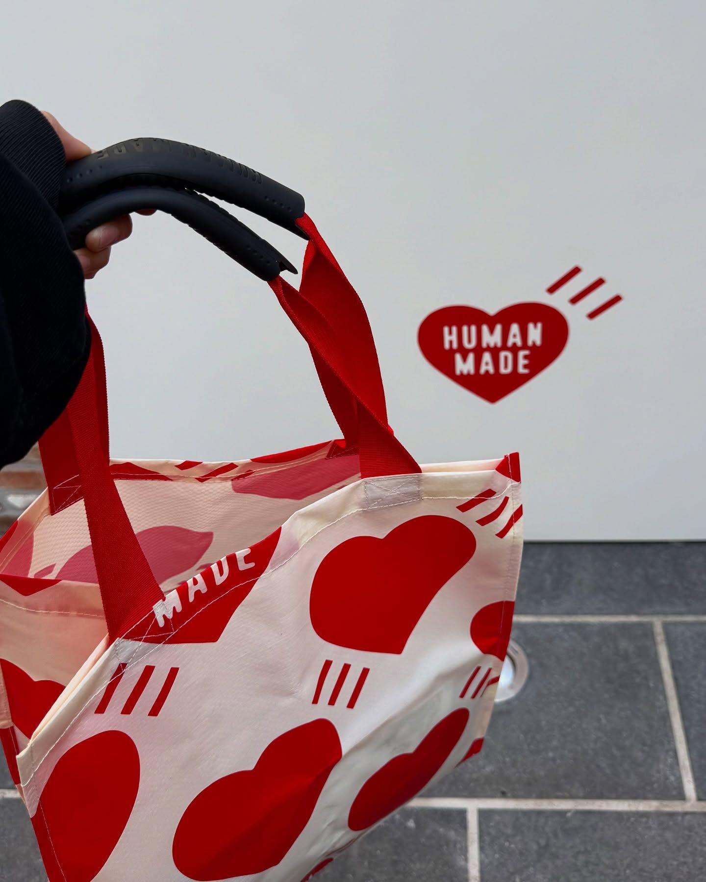 #現貨 🇯🇵日本 HUMAN MADE 滿版愛心購物袋