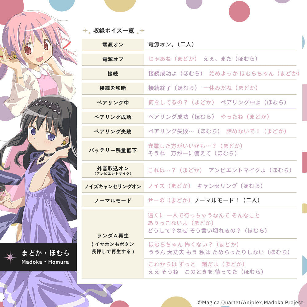 AVIOT TE-V1R-MMM "劇場版魔法少女小圓[新篇]叛逆的物語" 真無線耳機