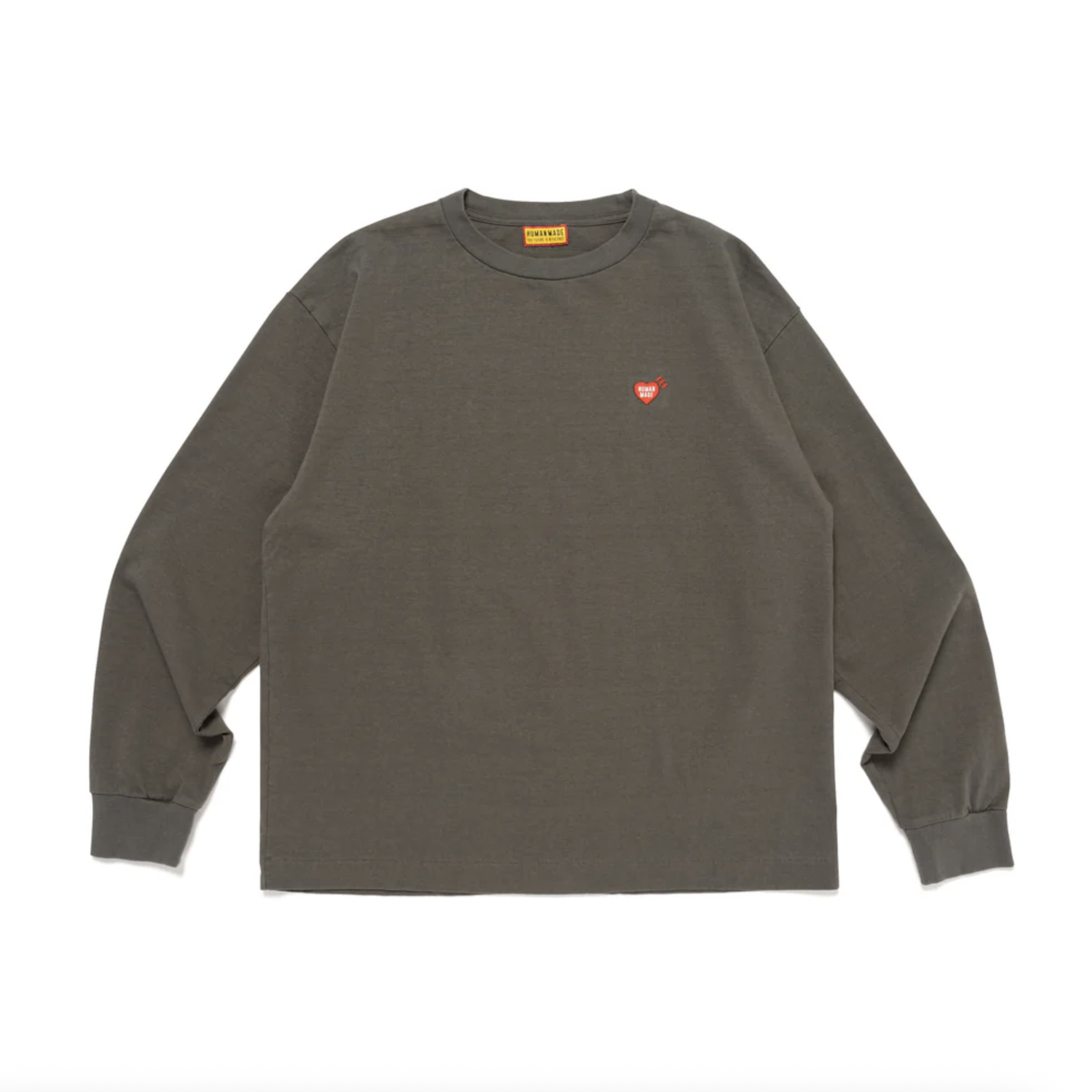 -(B018)-HUMAN MADE GRAPHIC L/S T-SHIRT 長T 小愛心 登山北極熊 炭灰/黑/白色-HM30CS027