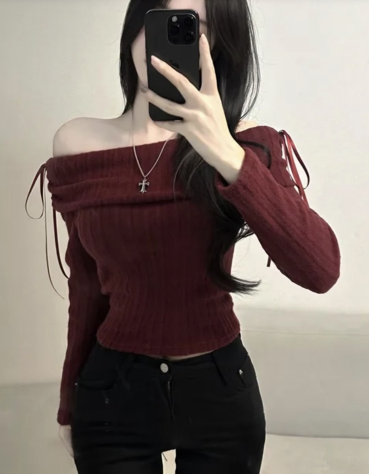 ❥現貨 溫柔到爆平口蝴蝶結上衣