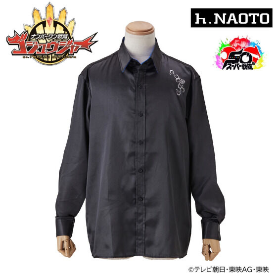 242511 Pbandai 預訂 2026/2月 ナンバーワン戦隊ゴジュウジャー×h.NAOTO　ゴジュウレオン／百夜陸王　サテンシャツ