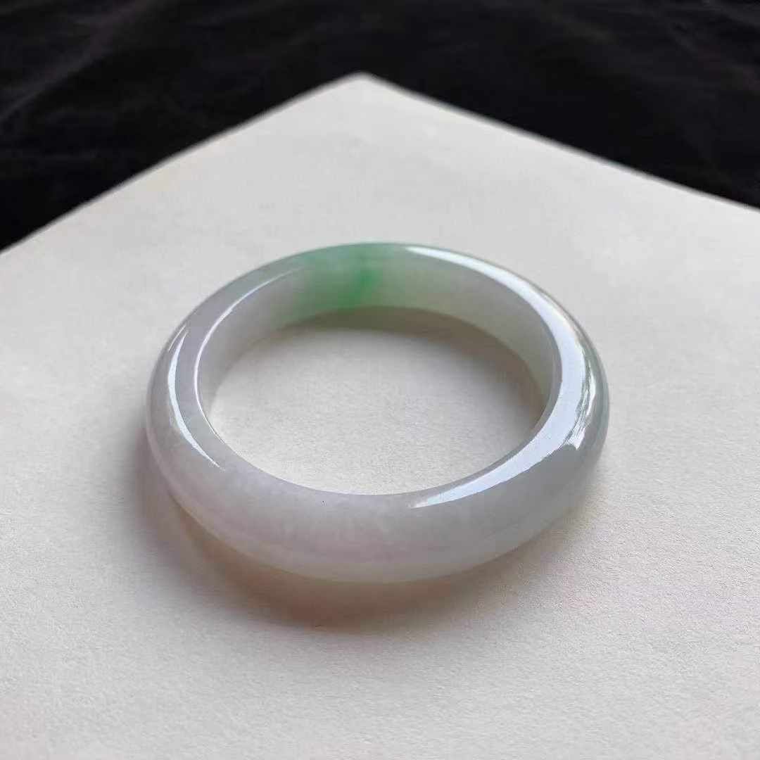 127567 59.4mm翡翠晴綠正圈手鐲 (58-60)