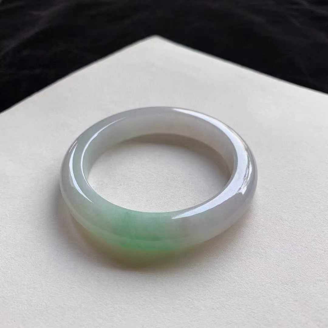 翡翠晴綠正圈手鐲,天然翡翠A玉, 緬甸玉, Jade, Jadeite