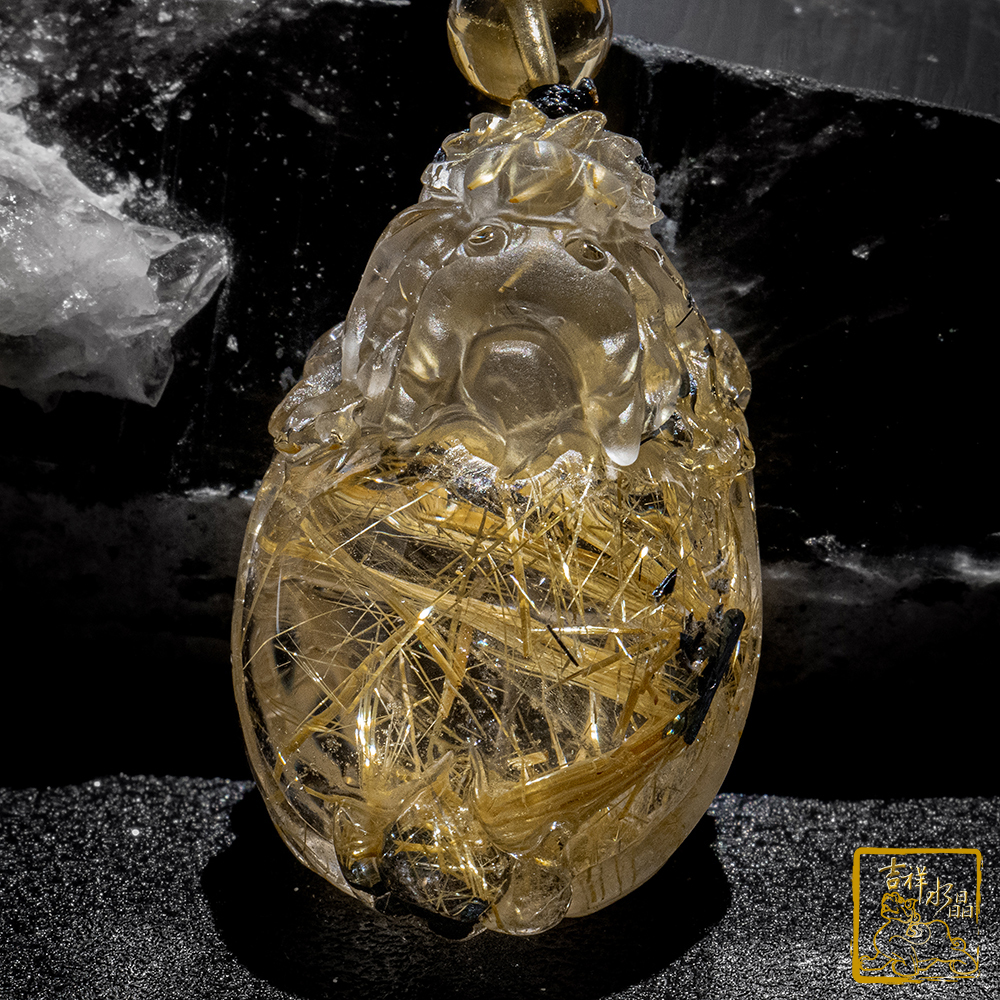 鈦晶龍龜項鍊 31g 聚財平安