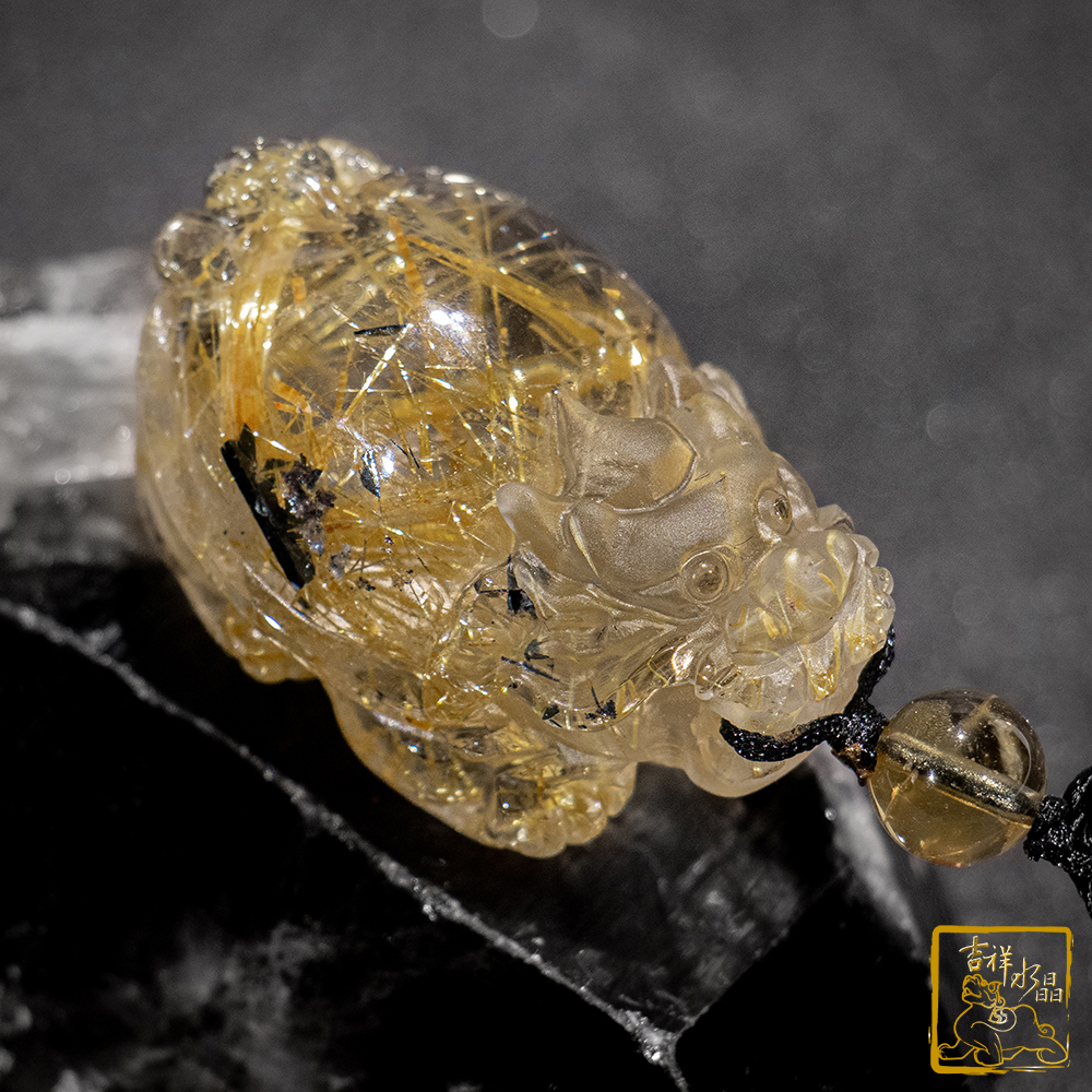 鈦晶龍龜項鍊 31g 聚財平安