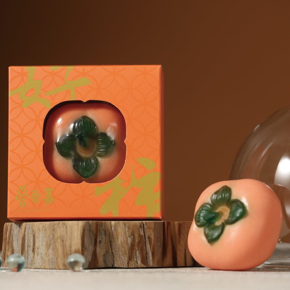 愛皂事｜柿子造型手工皂