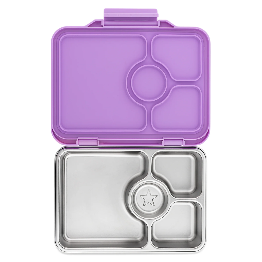 Yumbox Prêt 不鏽鋼午餐盒 (4格) -  Lavande Purple